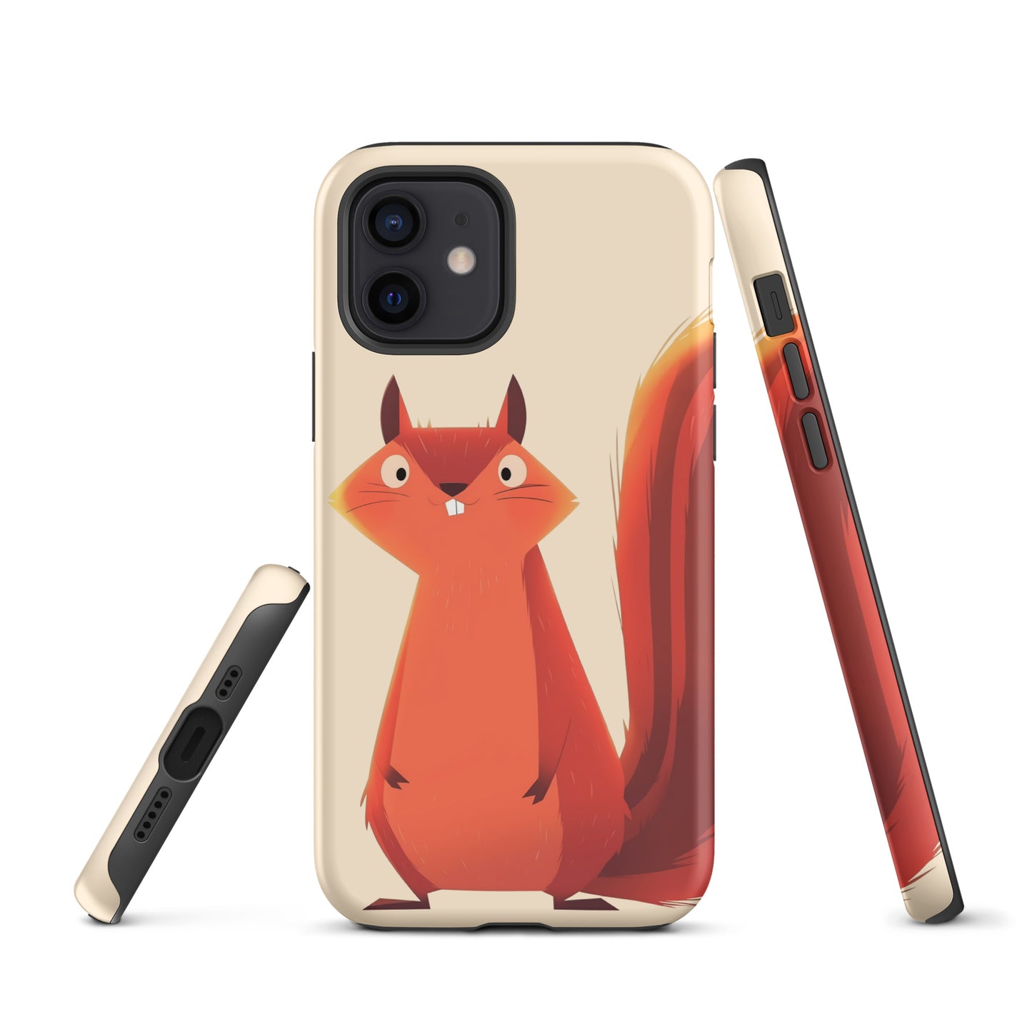 Coque rigide pour iPhone®, écureuil roux idiot