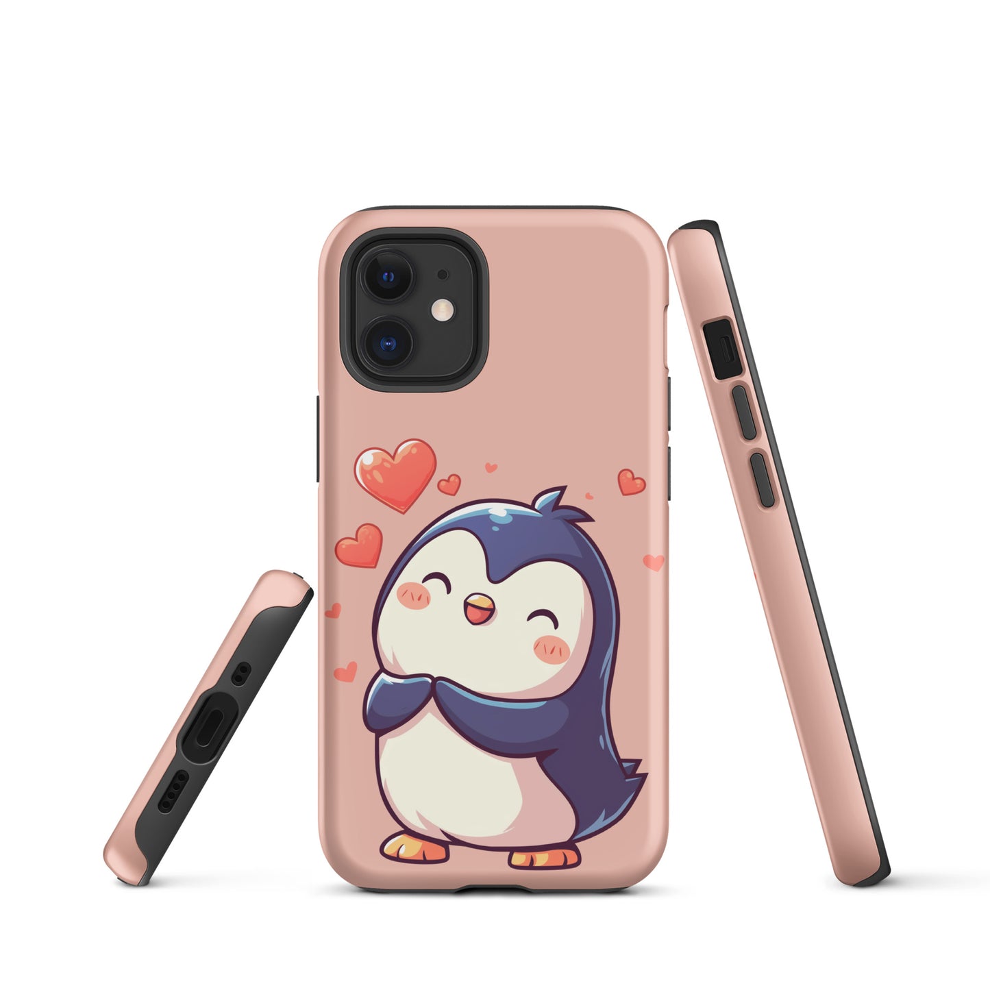 Cute penguin love Tough Case for iPhone®