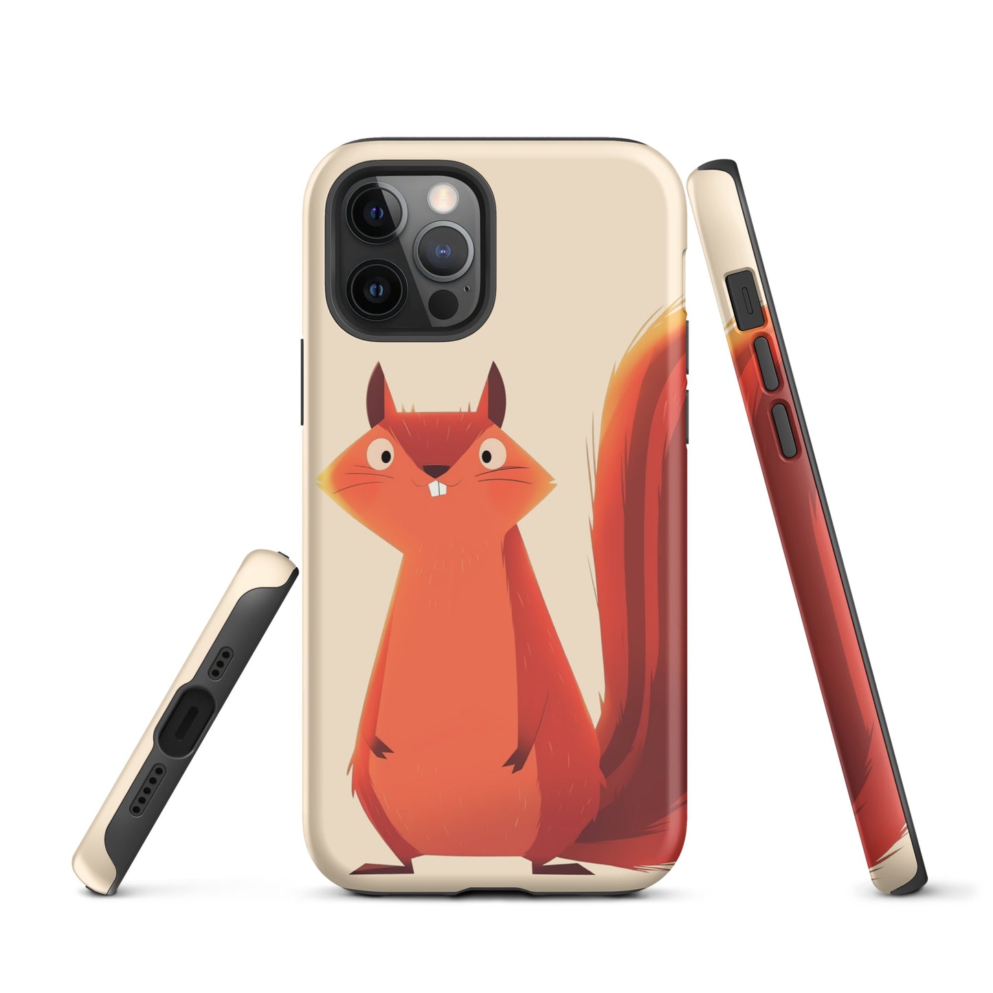 Coque rigide pour iPhone®, écureuil roux idiot