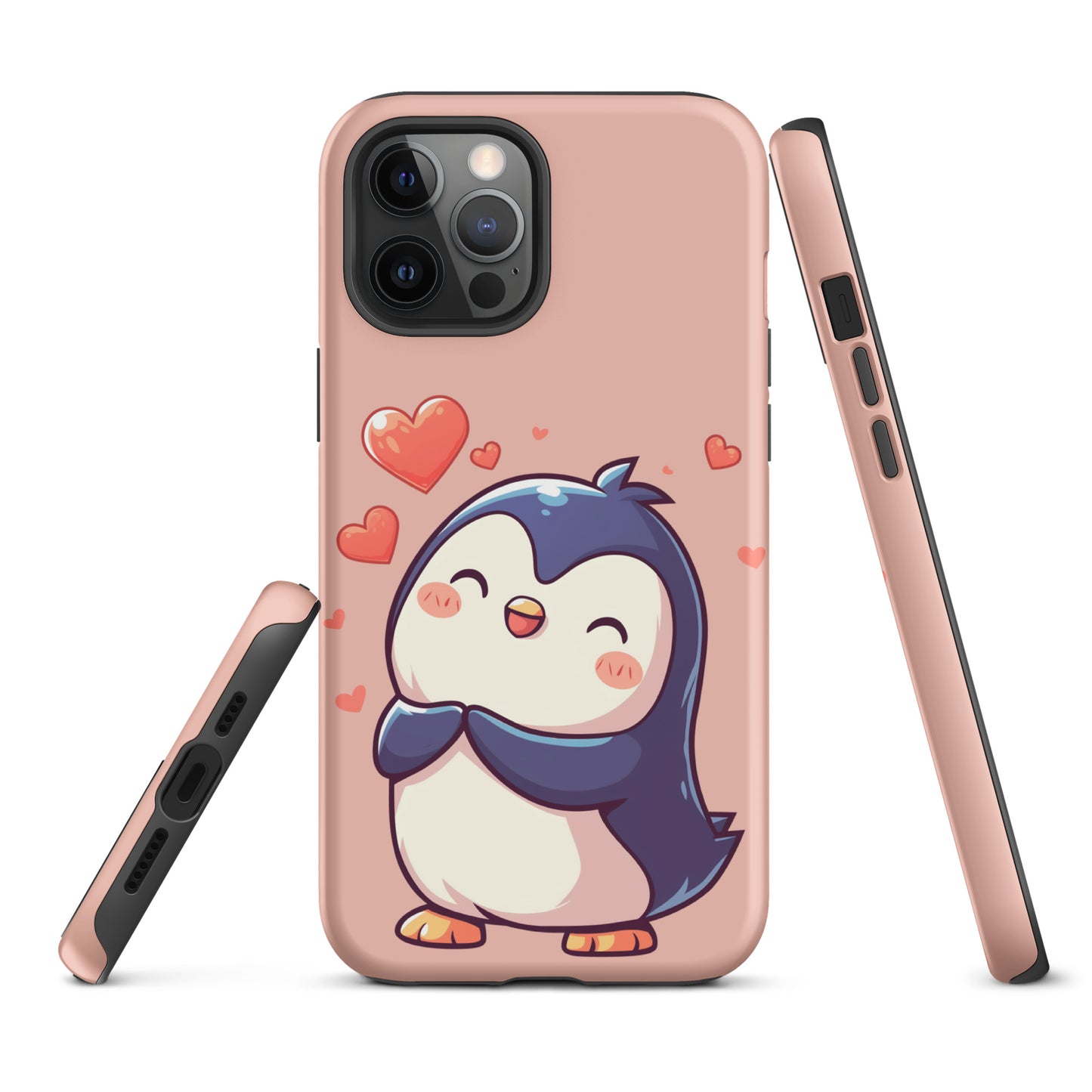 Cute penguin love Tough Case for iPhone®