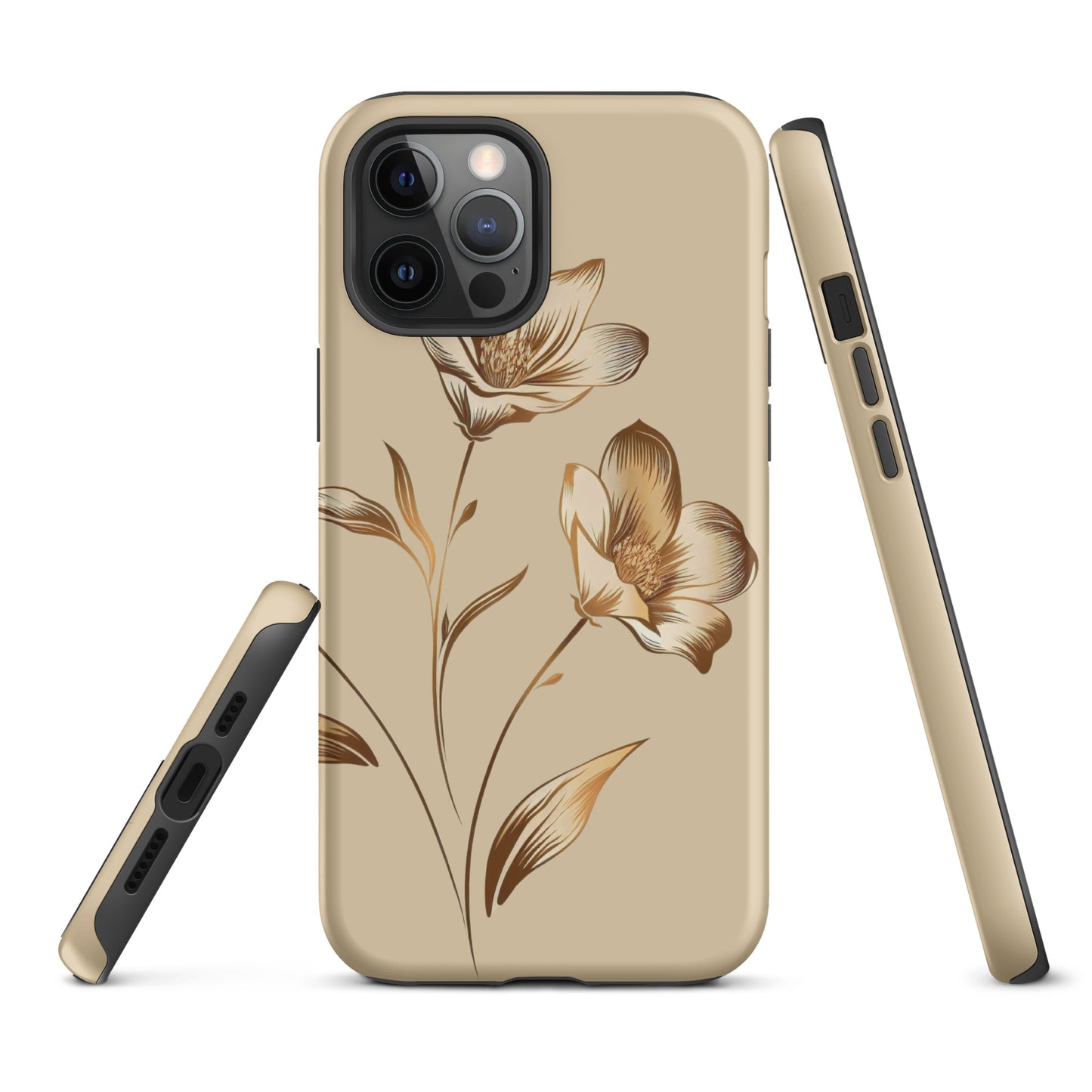 Golden flowers bunch Tough Case for iPhone®