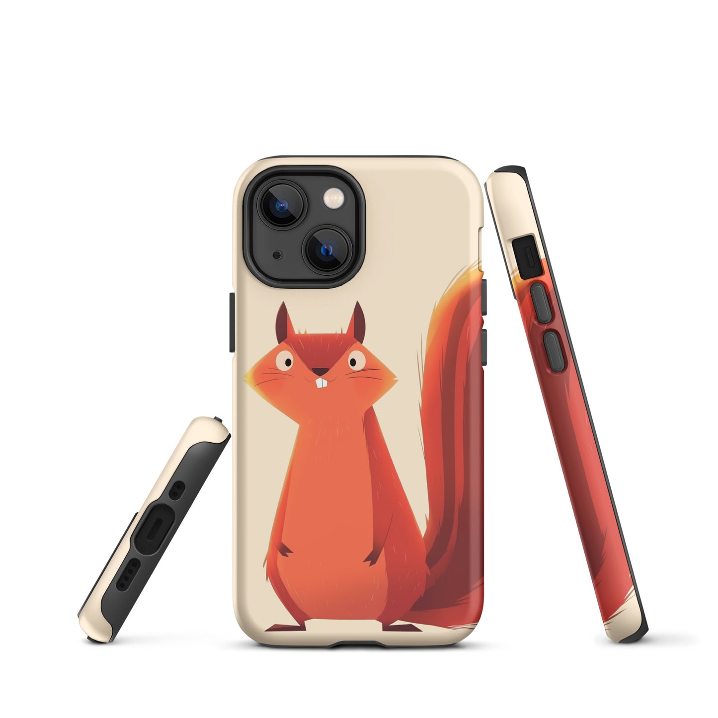 Coque rigide pour iPhone®, écureuil roux idiot