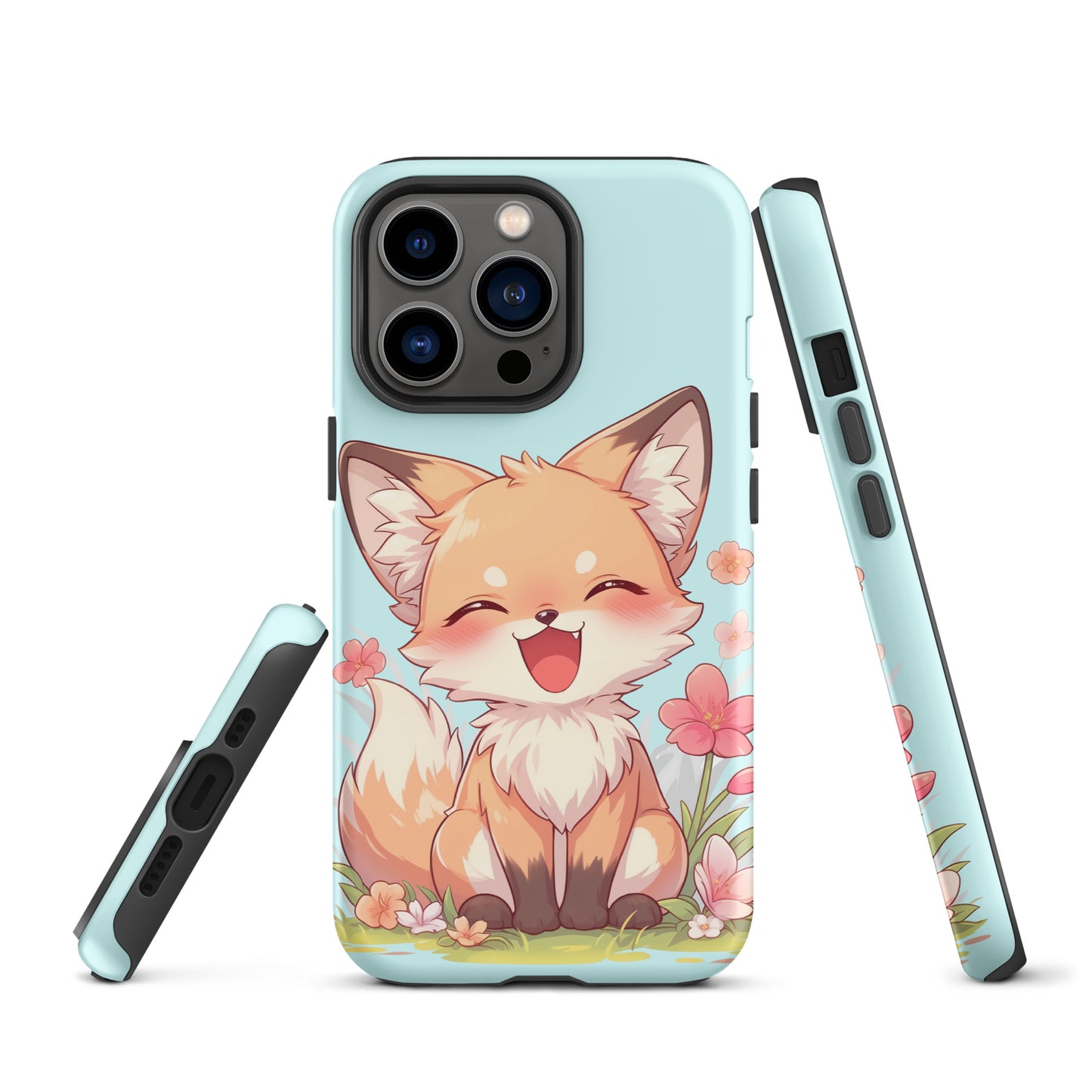 Cute red fox smiling Tough Case for iPhone®