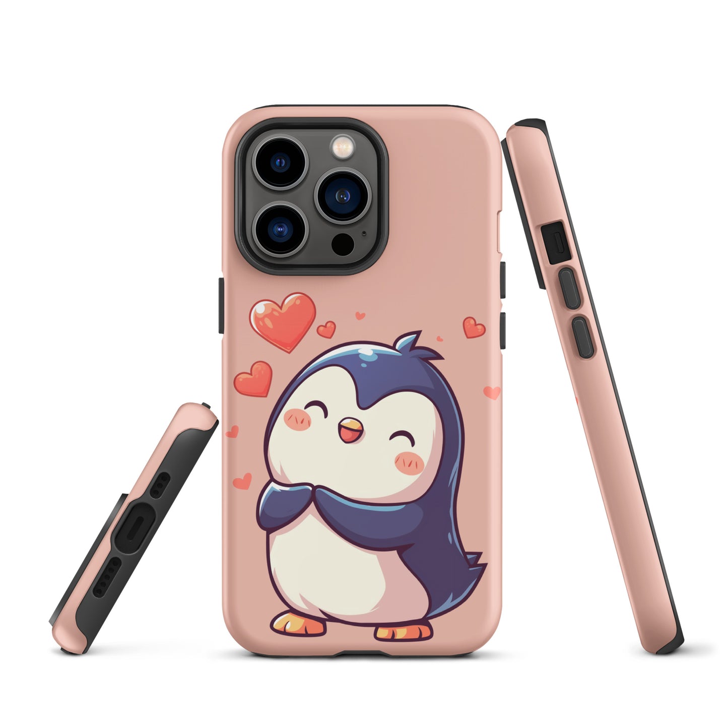 Cute penguin love Tough Case for iPhone®