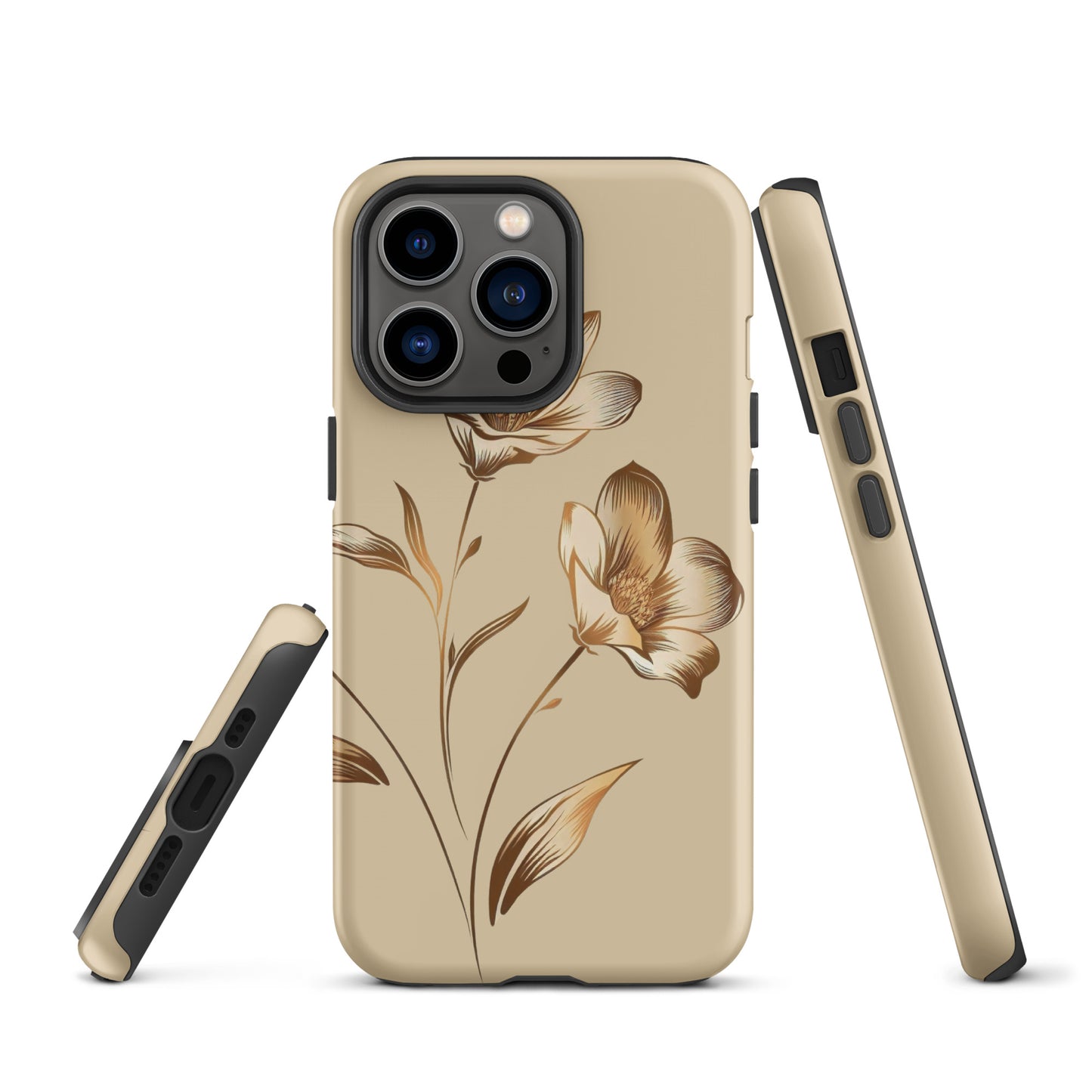 Golden flowers bunch Tough Case for iPhone®