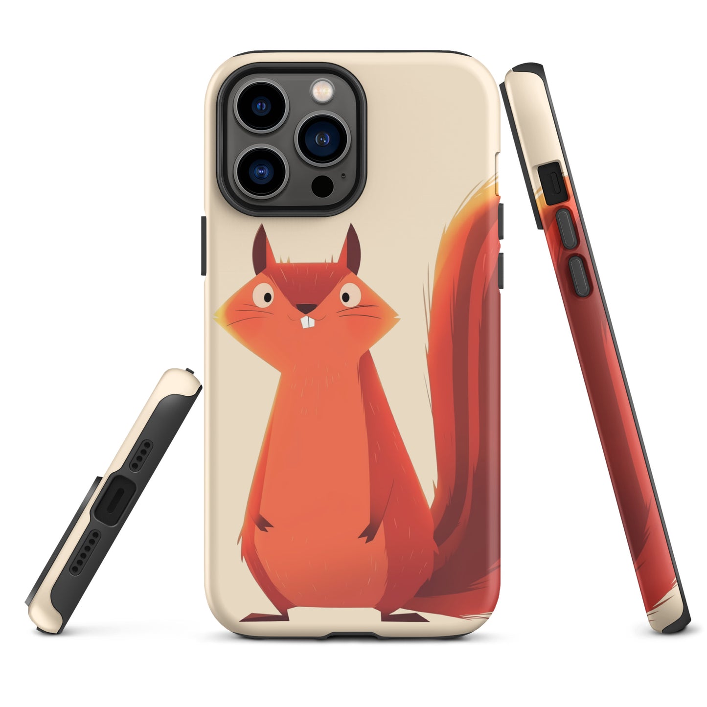 Coque rigide pour iPhone®, écureuil roux idiot