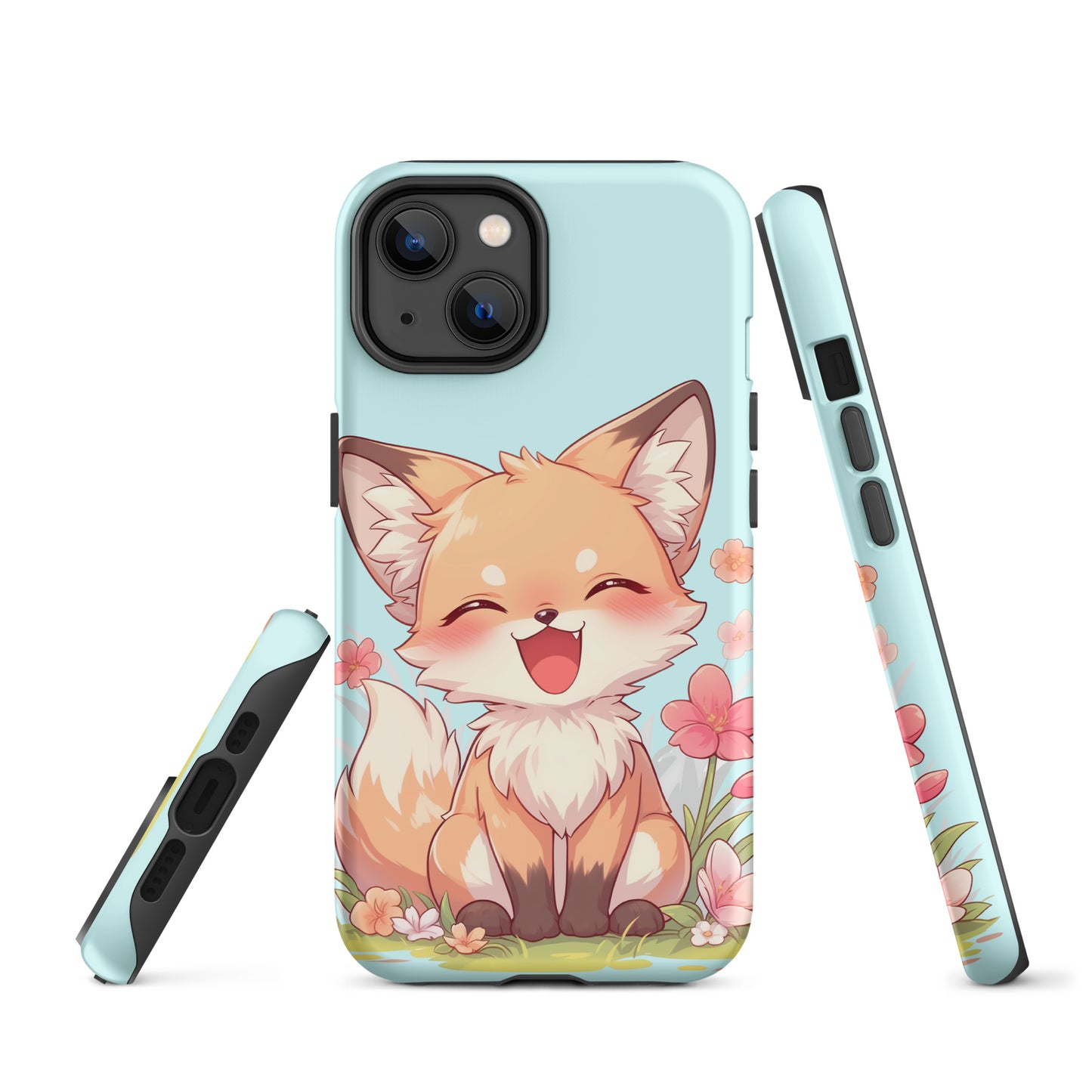 Cute red fox smiling Tough Case for iPhone®