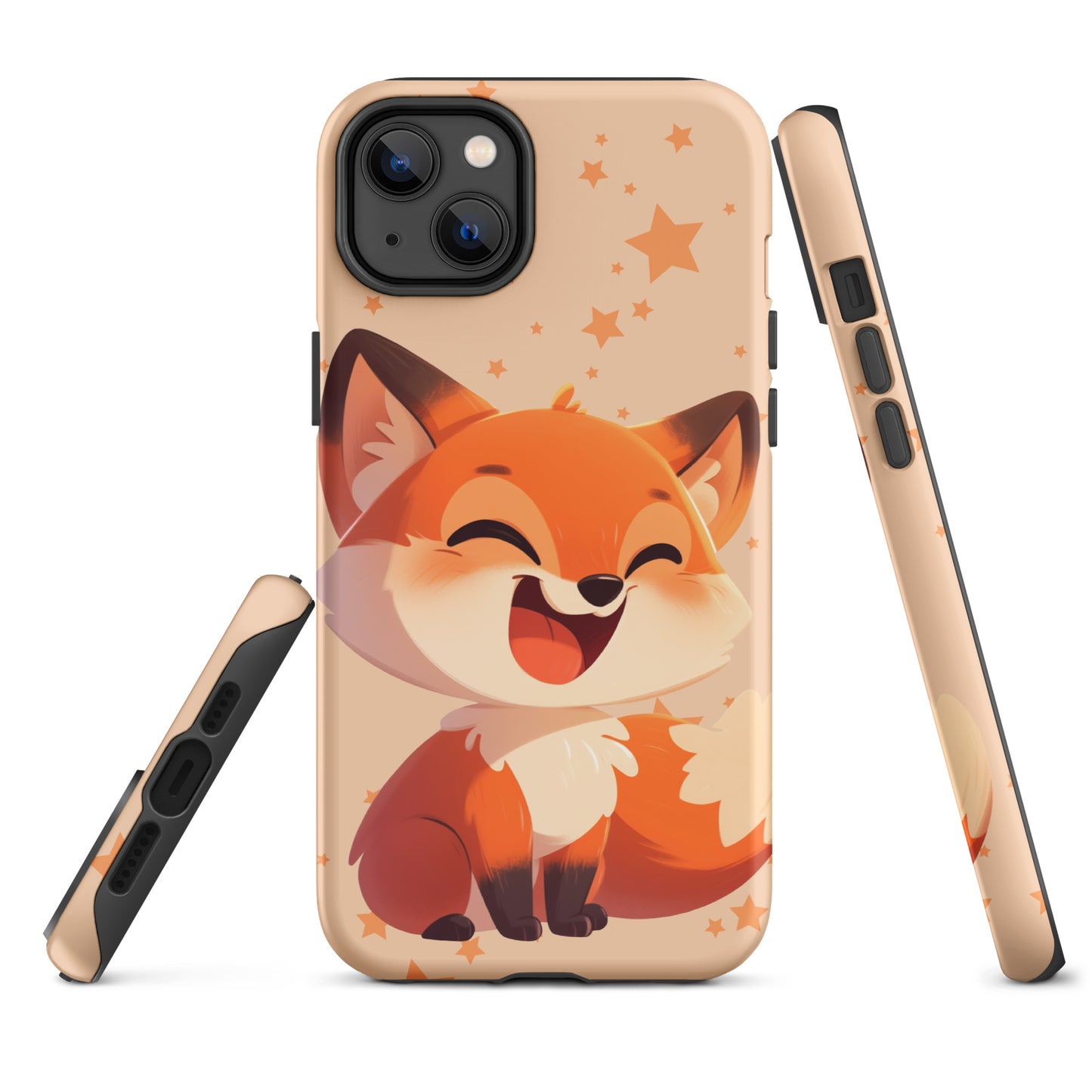 Coque rigide pour iPhone® avec renard roux de dessin animé