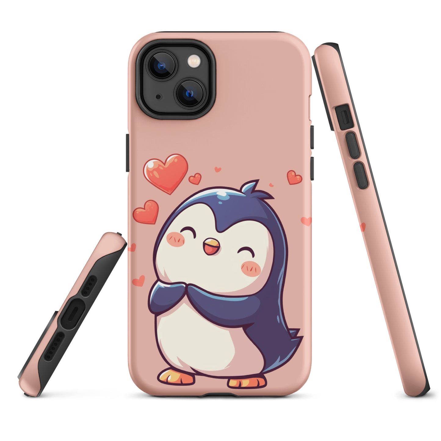 Cute penguin love Tough Case for iPhone®