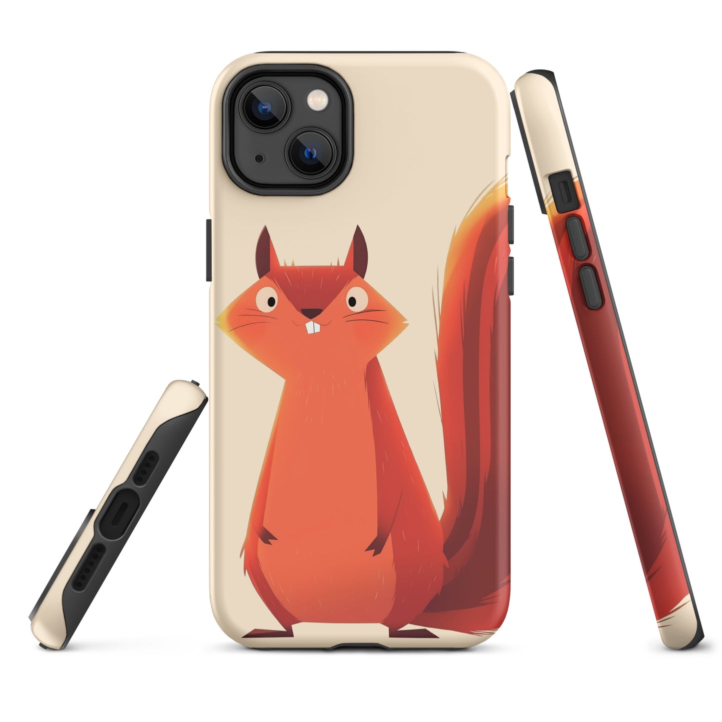 Coque rigide pour iPhone®, écureuil roux idiot