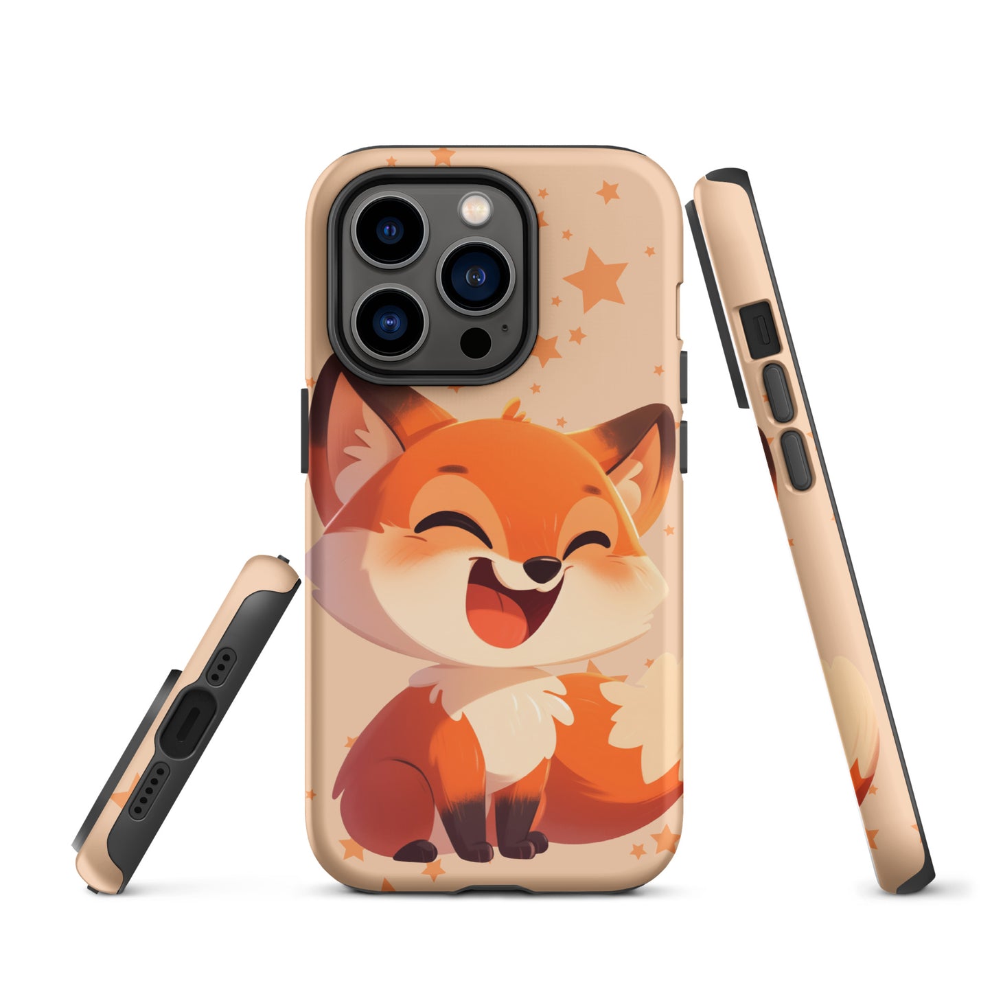 Coque rigide pour iPhone® avec renard roux de dessin animé