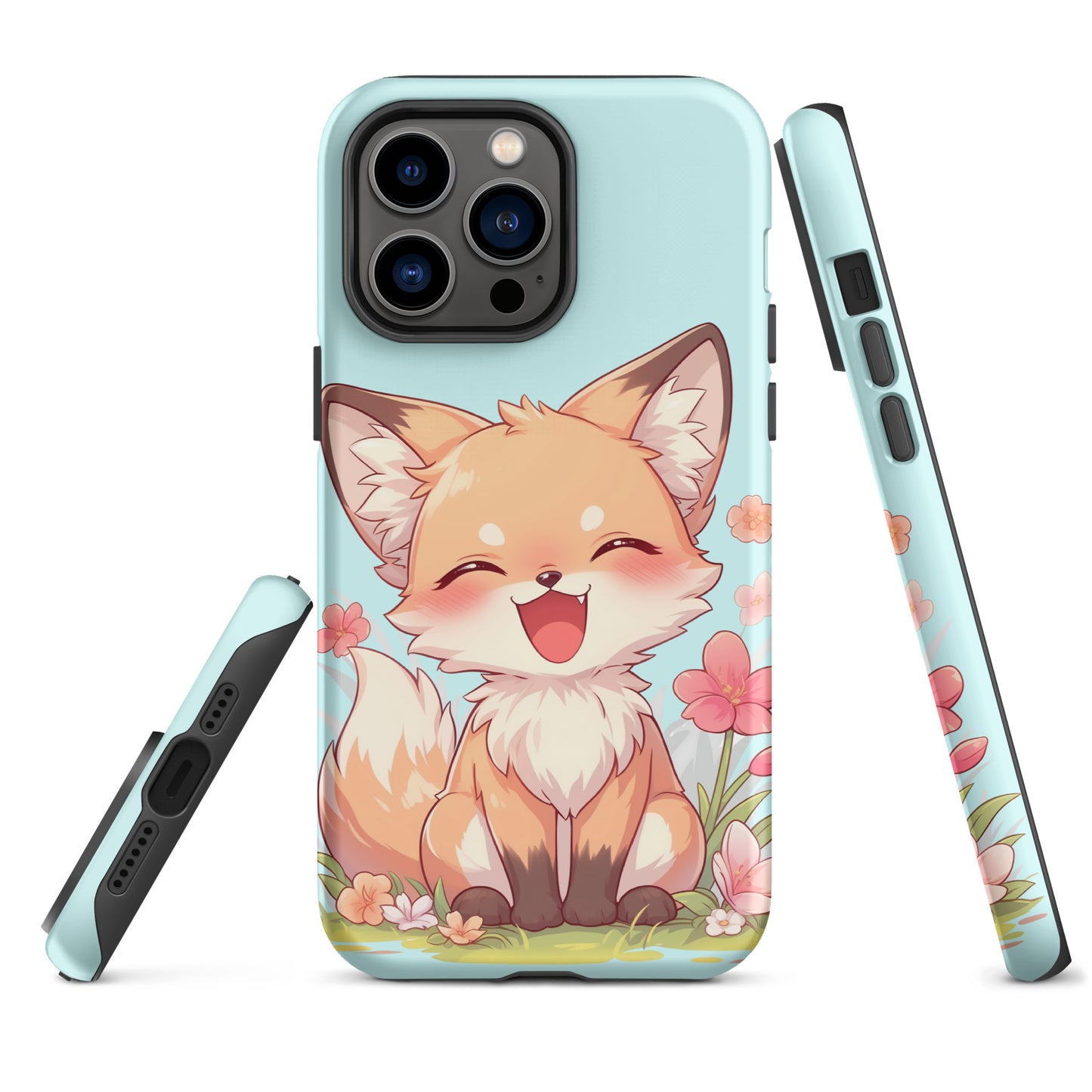 Cute red fox smiling Tough Case for iPhone®