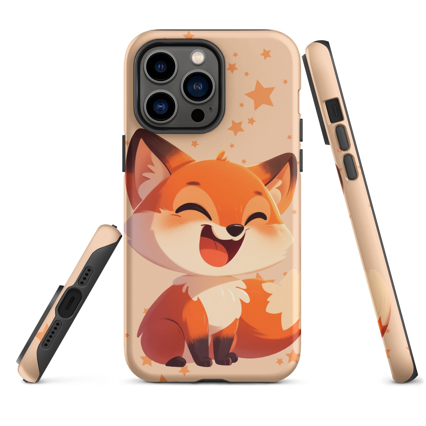 Coque rigide pour iPhone® avec renard roux de dessin animé