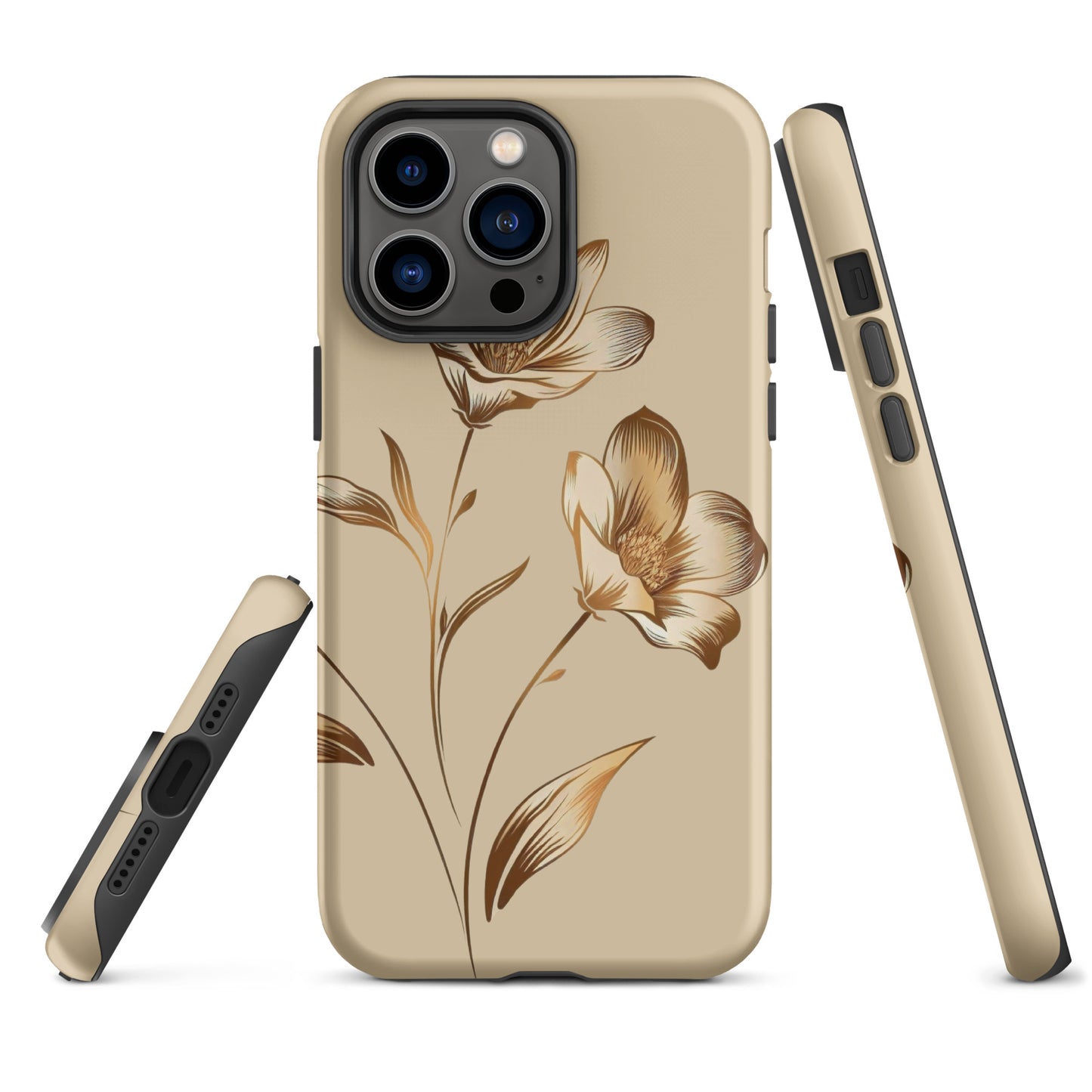 Golden flowers bunch Tough Case for iPhone®