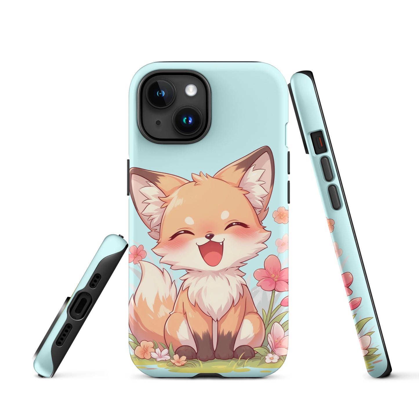 Cute red fox smiling Tough Case for iPhone®