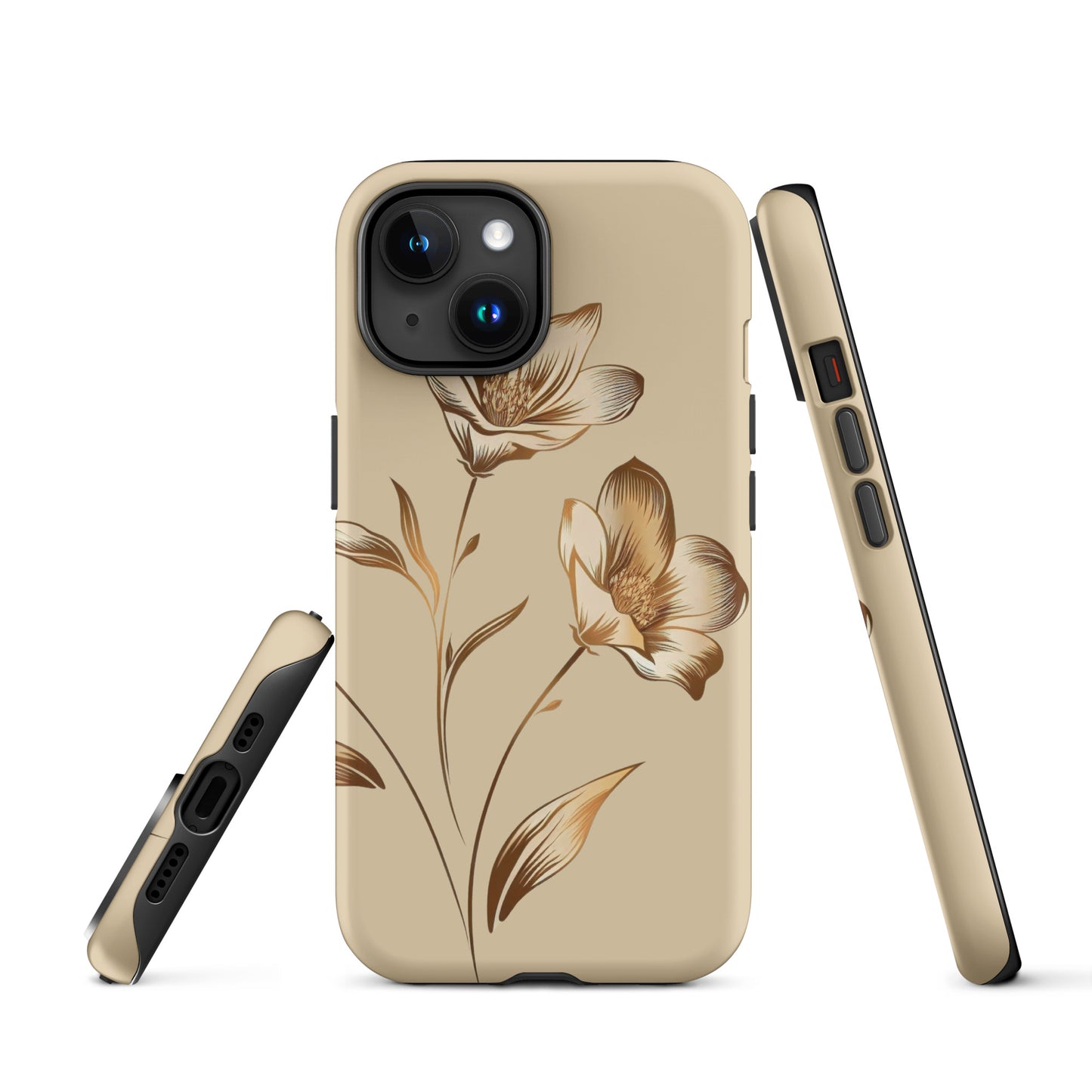 Golden flowers bunch Tough Case for iPhone®