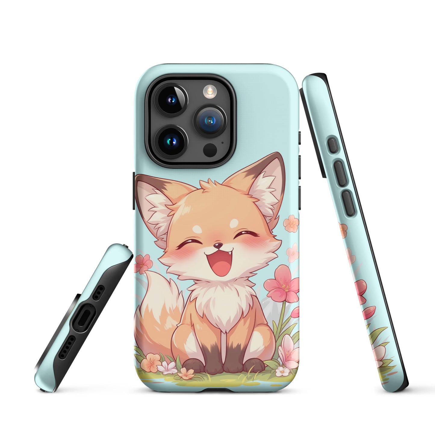 Cute red fox smiling Tough Case for iPhone®