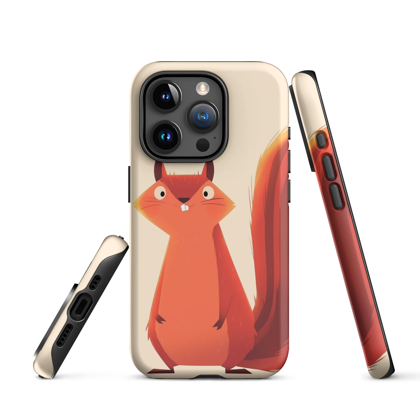 Coque rigide pour iPhone®, écureuil roux idiot