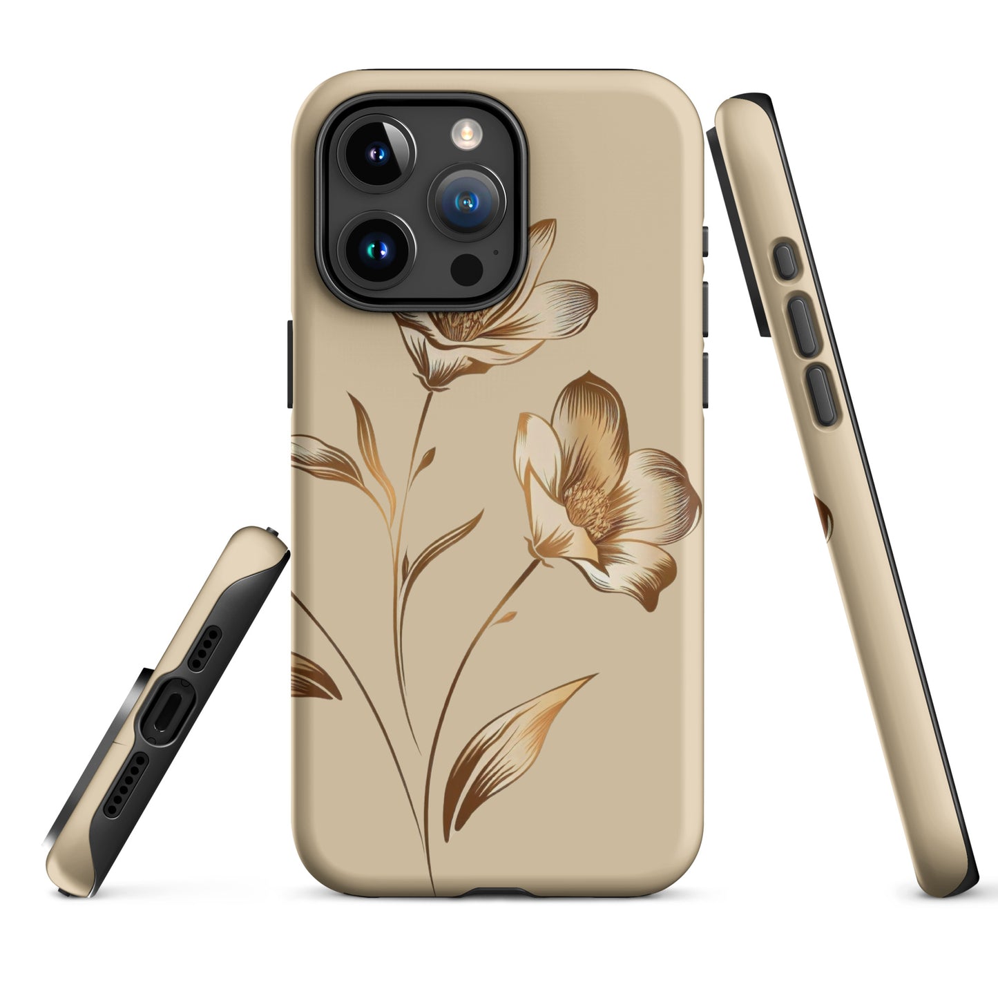 Golden flowers bunch Tough Case for iPhone®