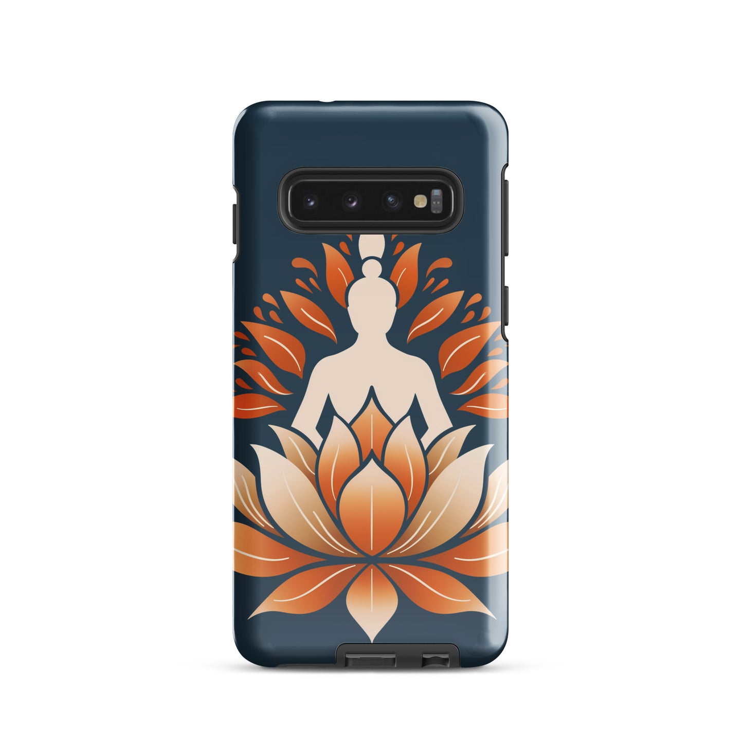 Coque rigide Lotus méditation orange bleu pour Samsung®