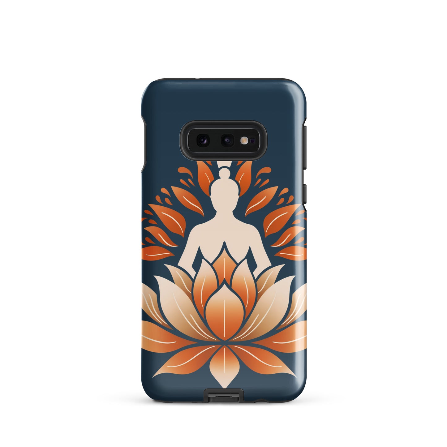 Coque rigide Lotus méditation orange bleu pour Samsung®