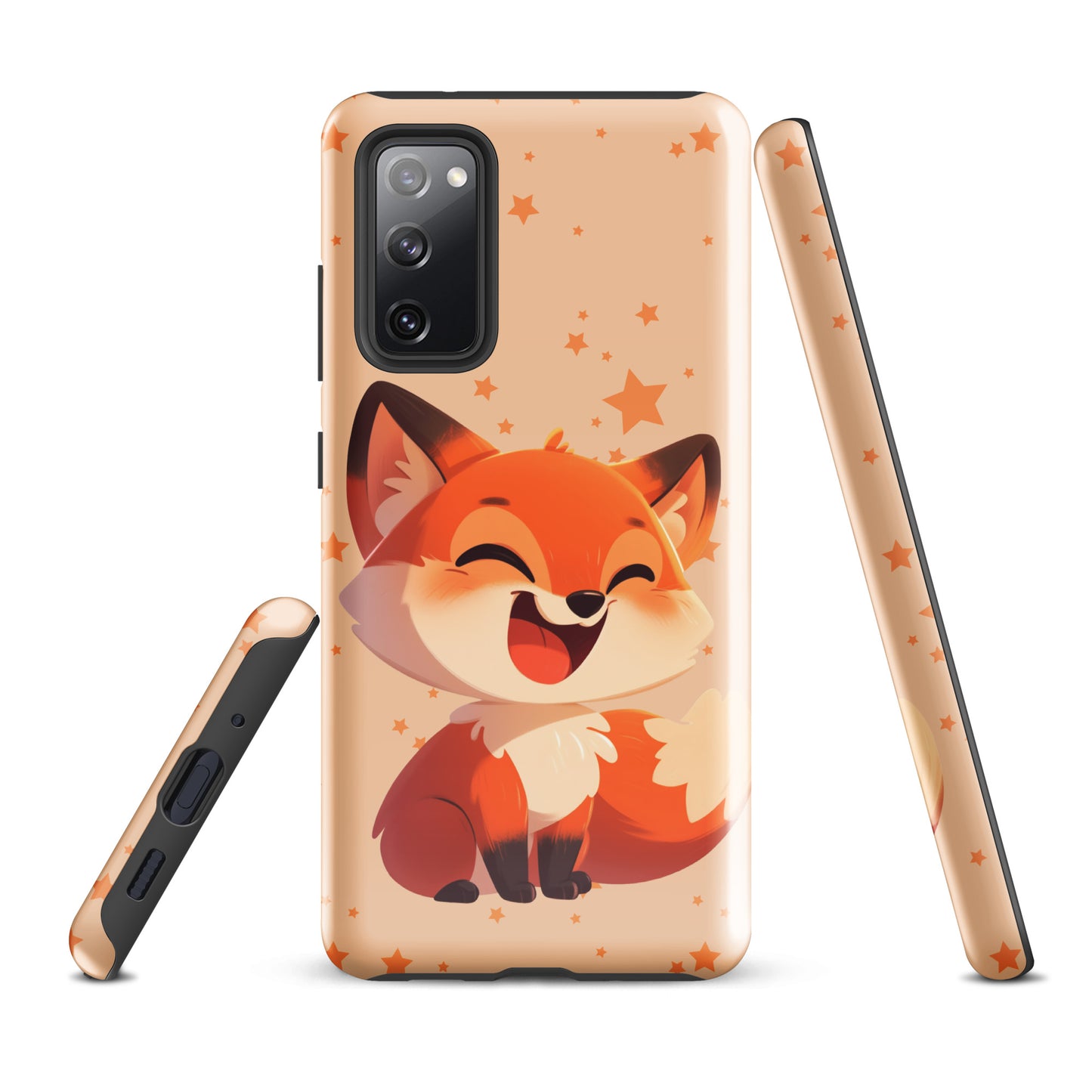 Coque rigide dessin animé renard roux pour Samsung®