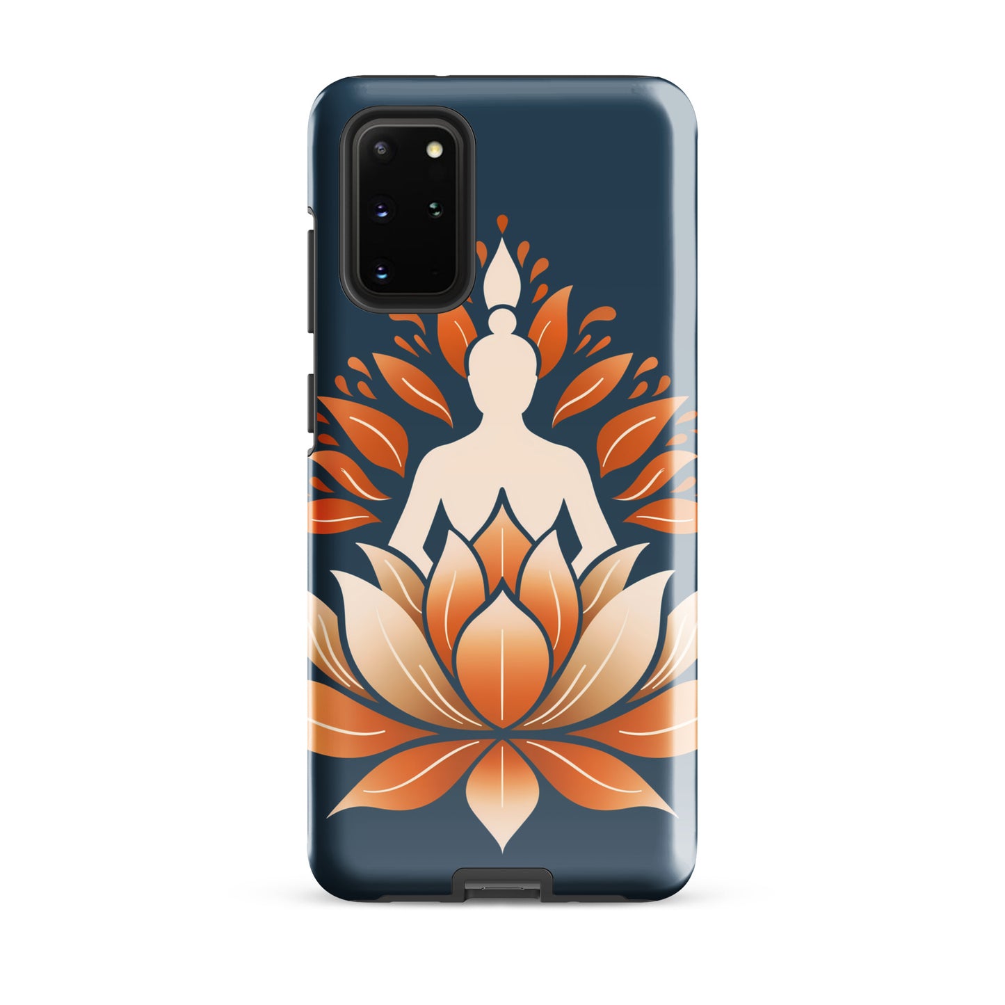 Coque rigide Lotus méditation orange bleu pour Samsung®