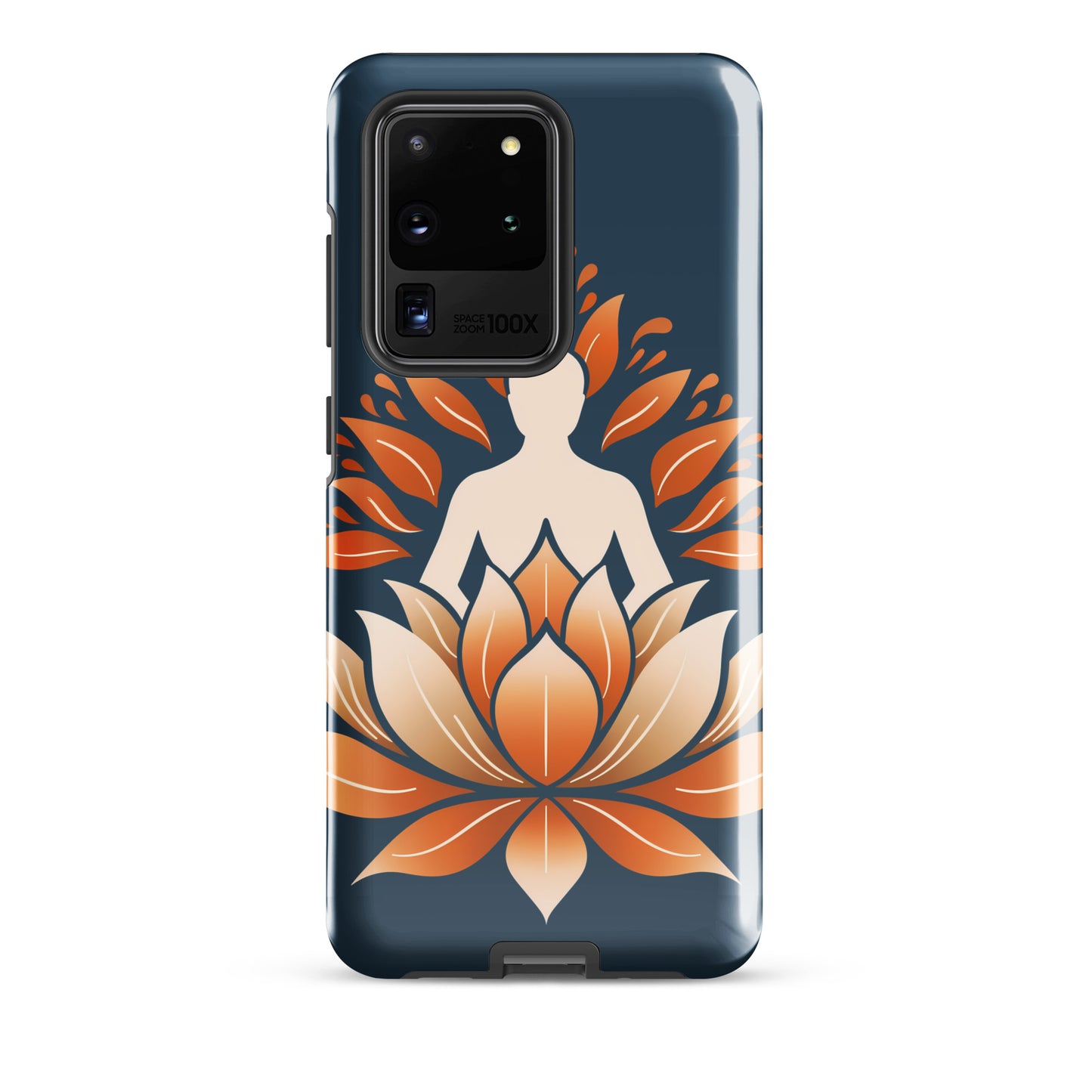 Coque rigide Lotus méditation orange bleu pour Samsung®