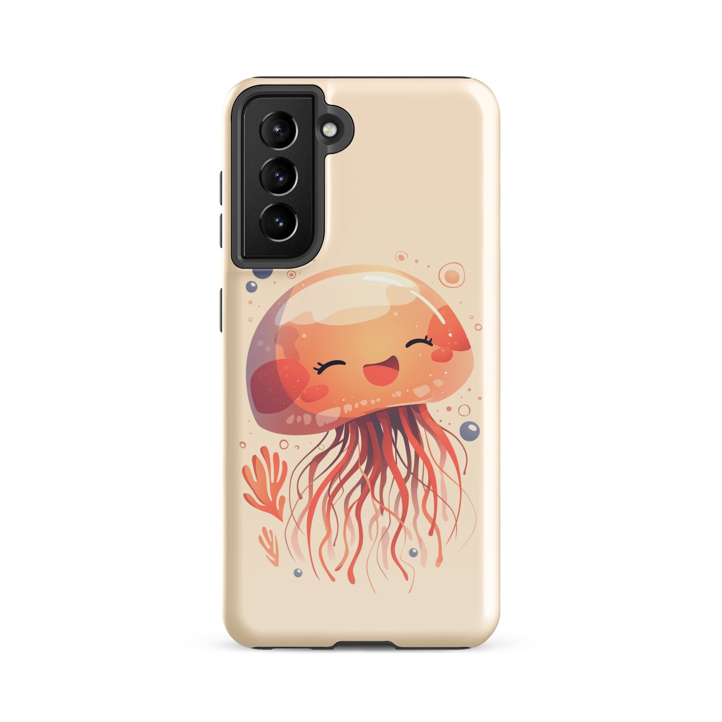 Coque rigide méduse souriante kawaii pour Samsung®