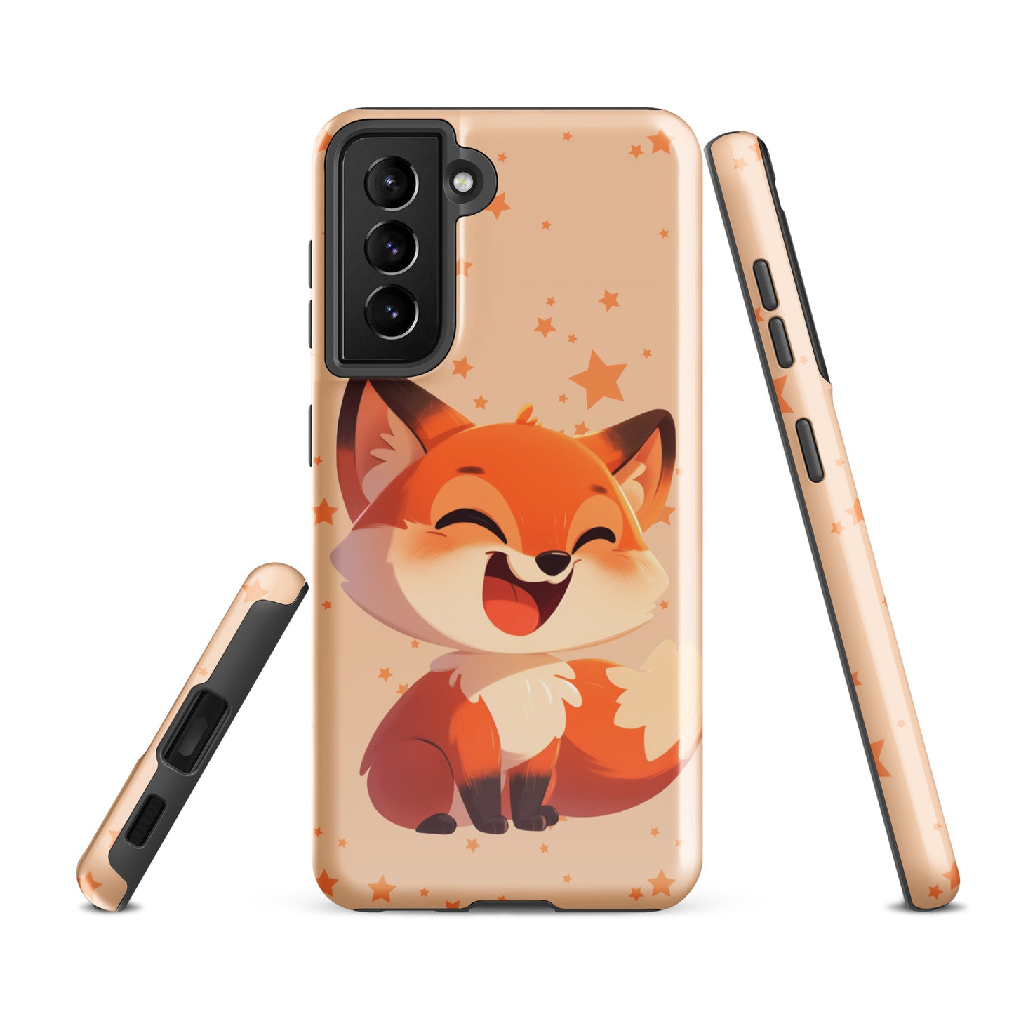 Coque rigide dessin animé renard roux pour Samsung®