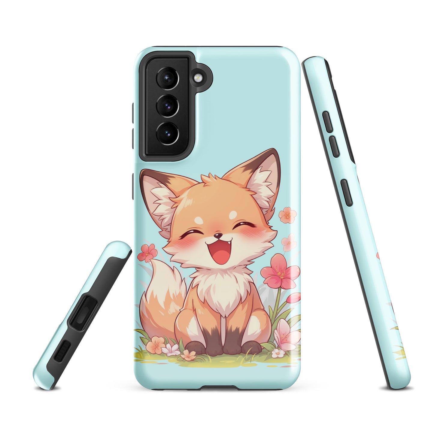 Mignon renard roux souriant Coque rigide pour Samsung®