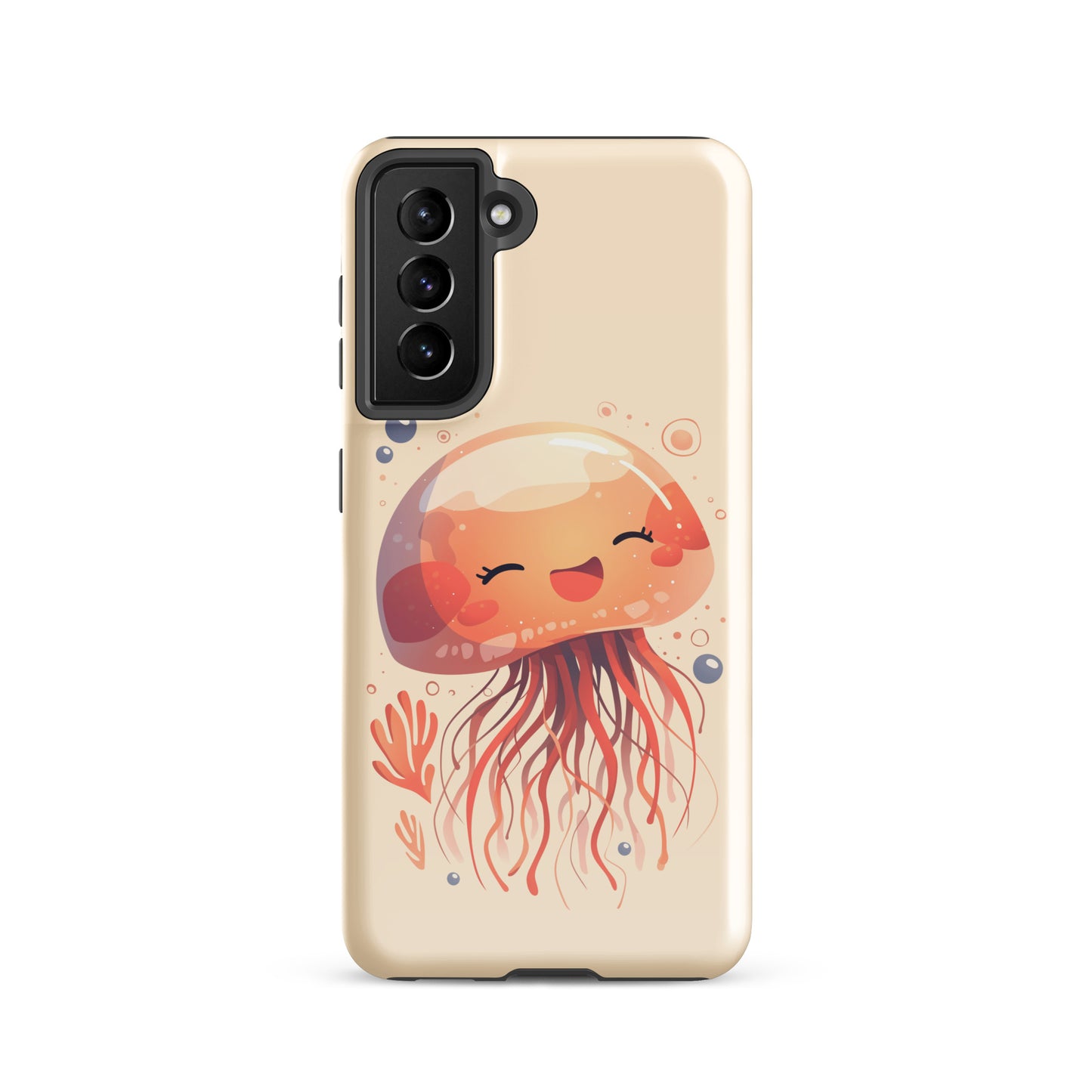 Coque rigide méduse souriante kawaii pour Samsung®