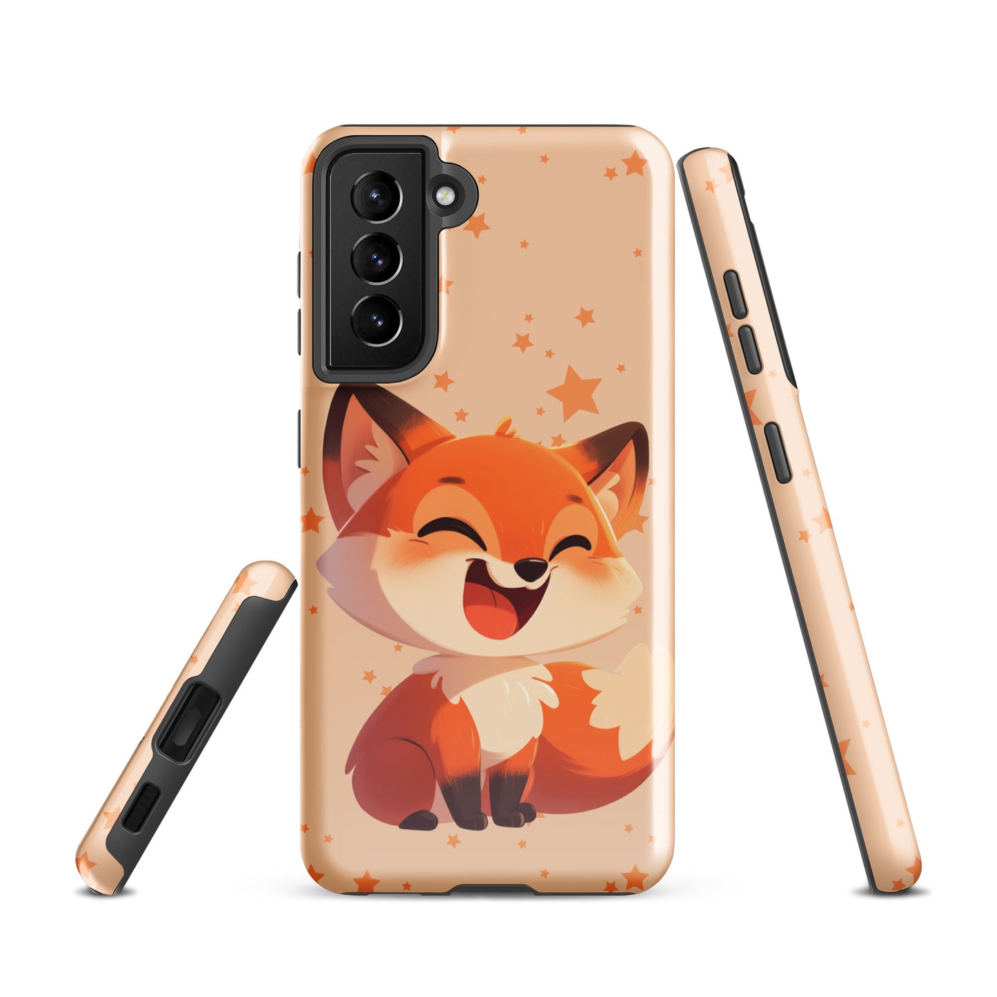 Coque rigide dessin animé renard roux pour Samsung®