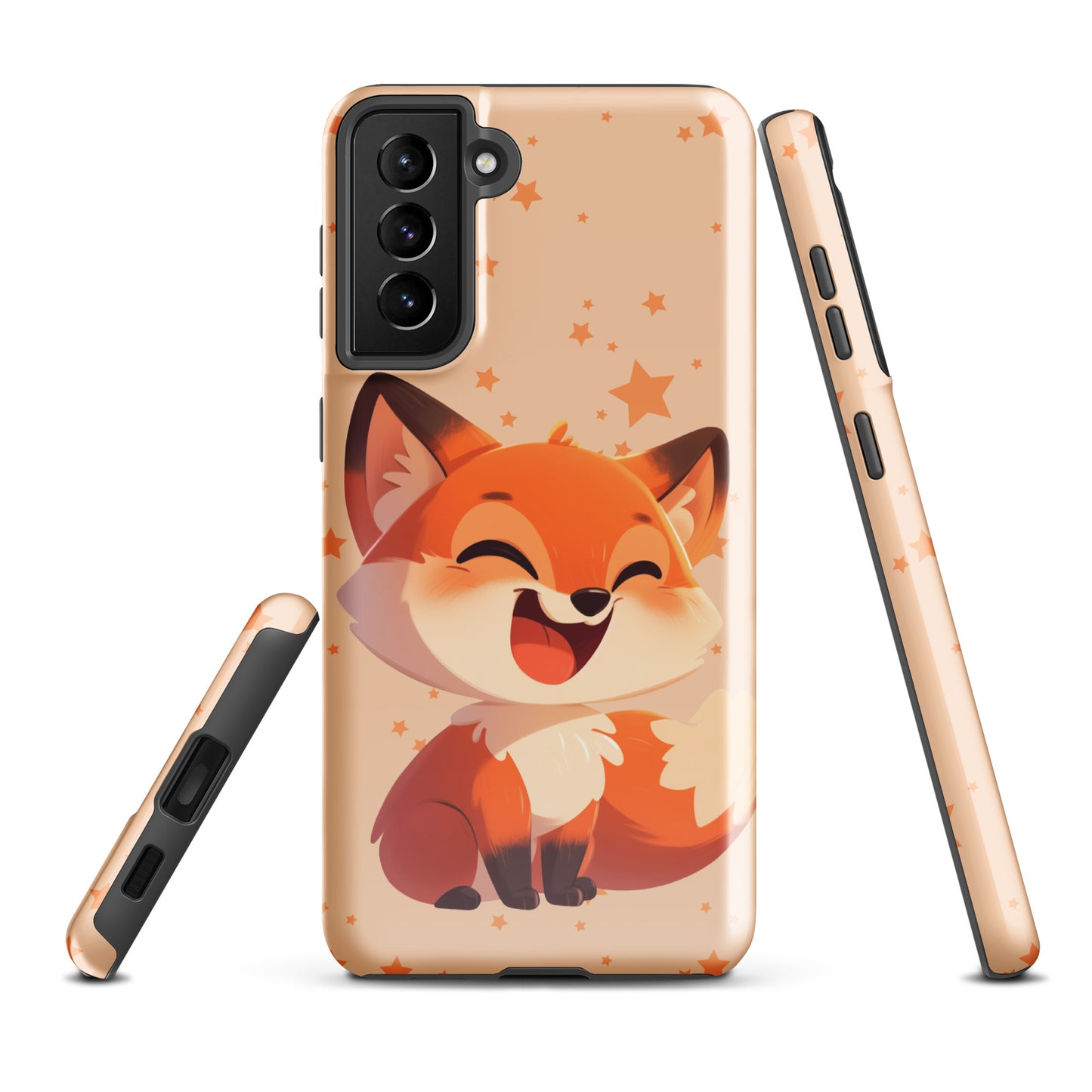 Coque rigide dessin animé renard roux pour Samsung®