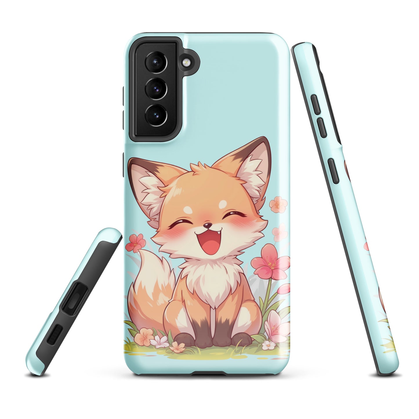 Mignon renard roux souriant Coque rigide pour Samsung®