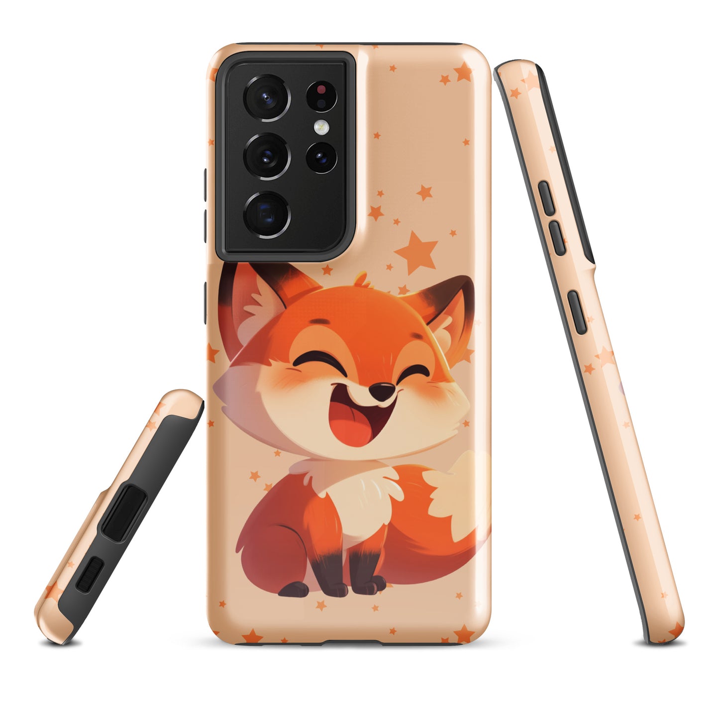 Coque rigide dessin animé renard roux pour Samsung®