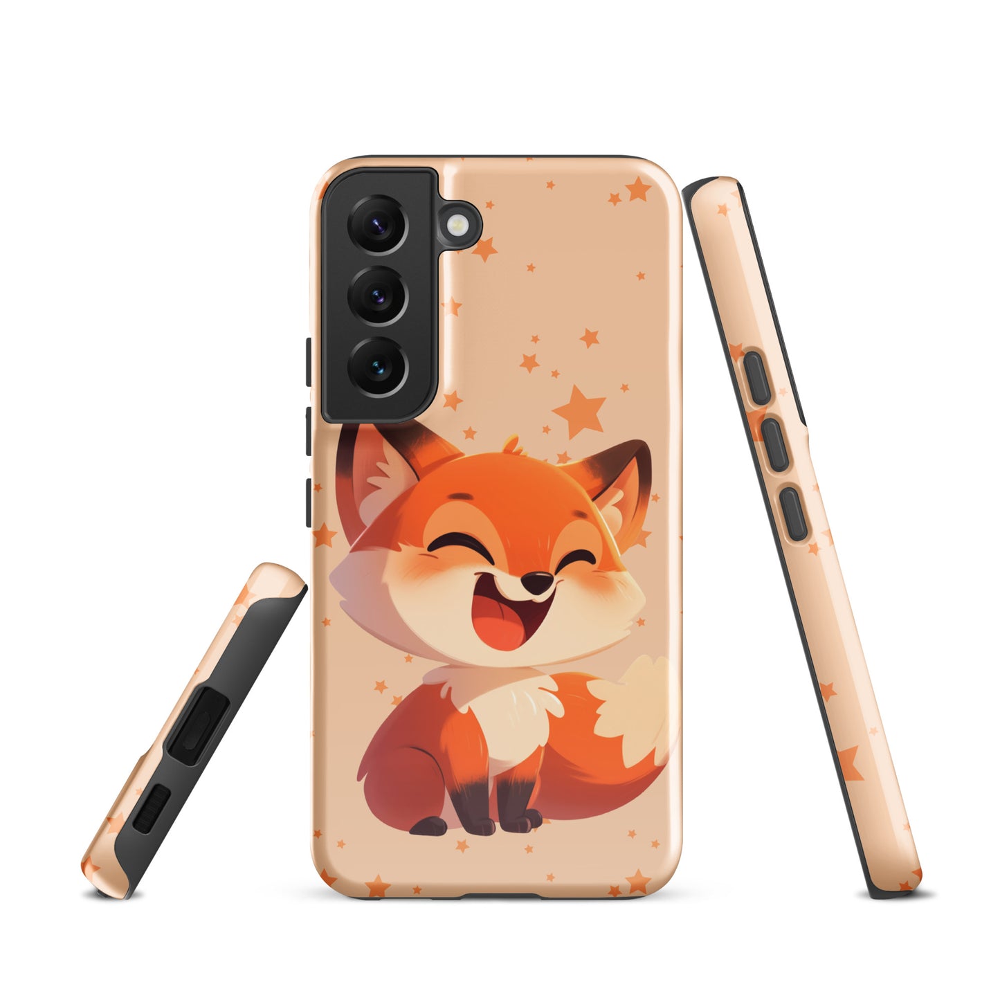 Coque rigide dessin animé renard roux pour Samsung®