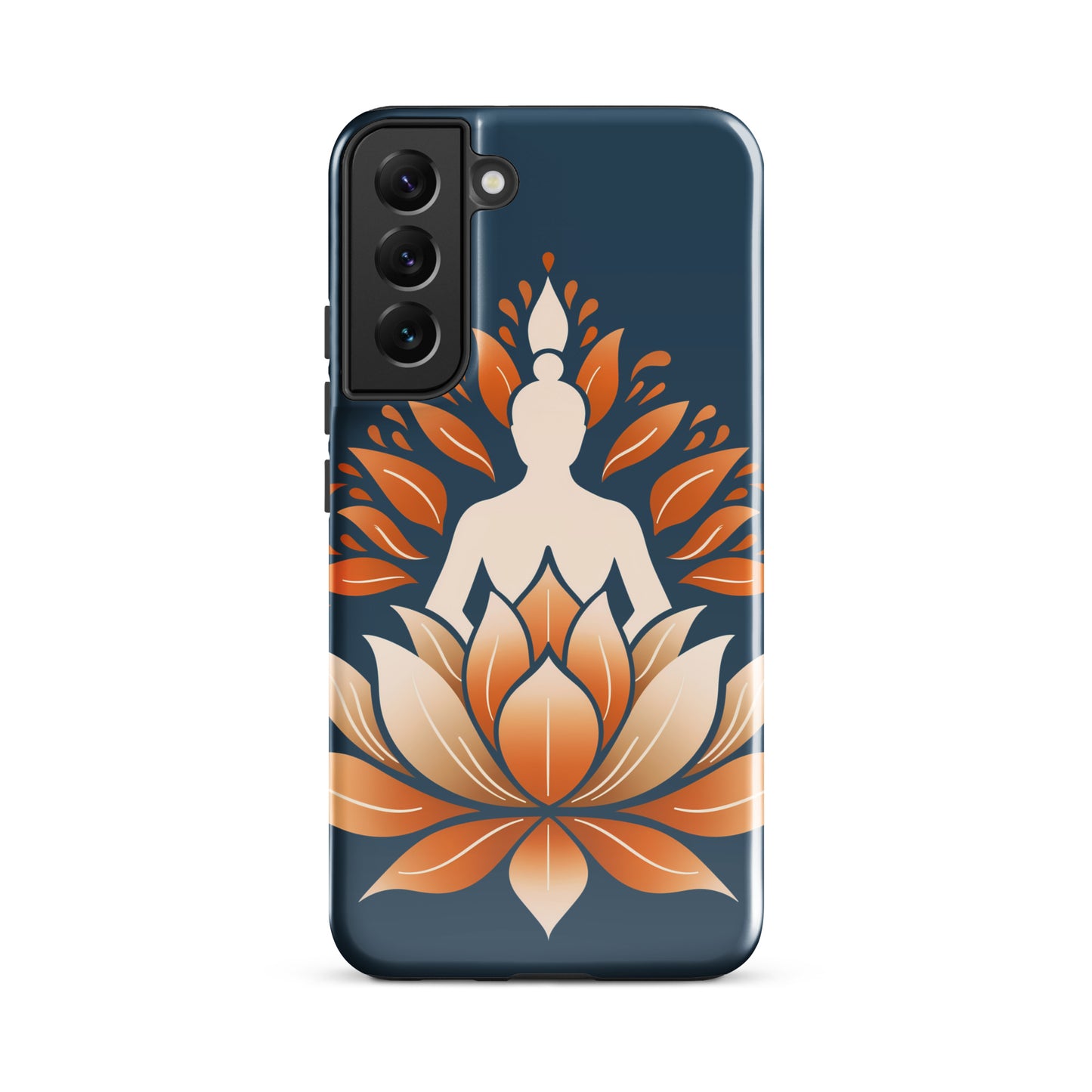 Coque rigide Lotus méditation orange bleu pour Samsung®