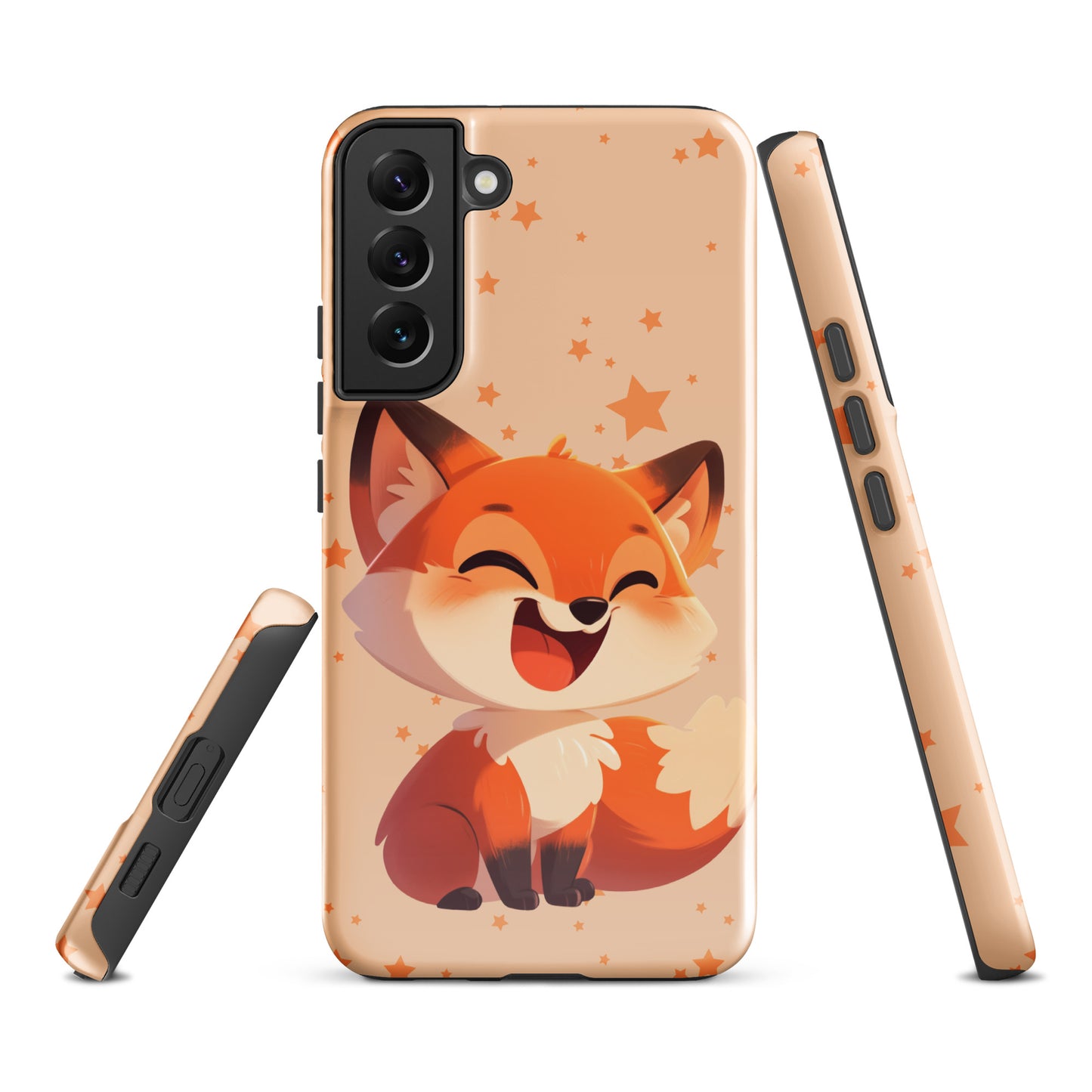 Coque rigide dessin animé renard roux pour Samsung®