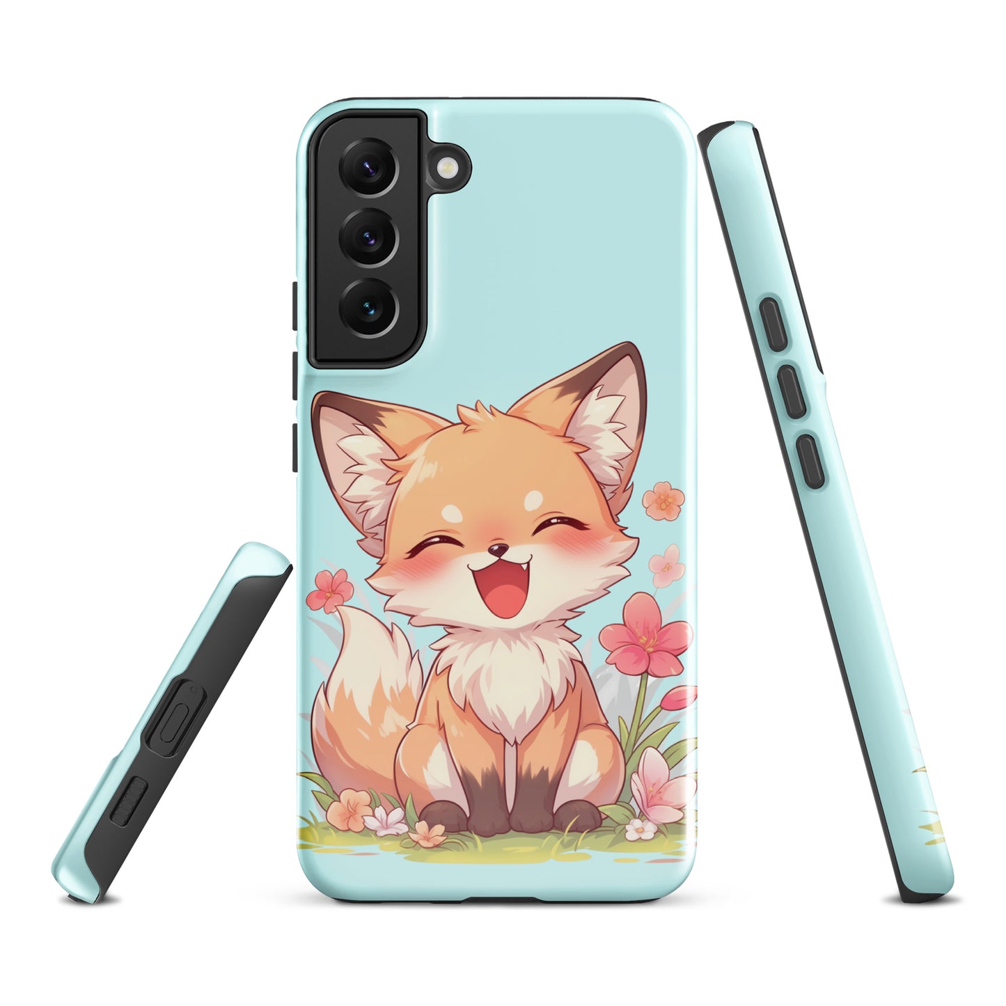 Mignon renard roux souriant Coque rigide pour Samsung®