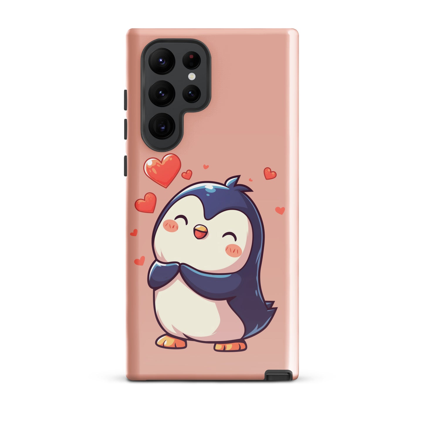 Coque rigide avec amour de pingouin mignon pour Samsung®