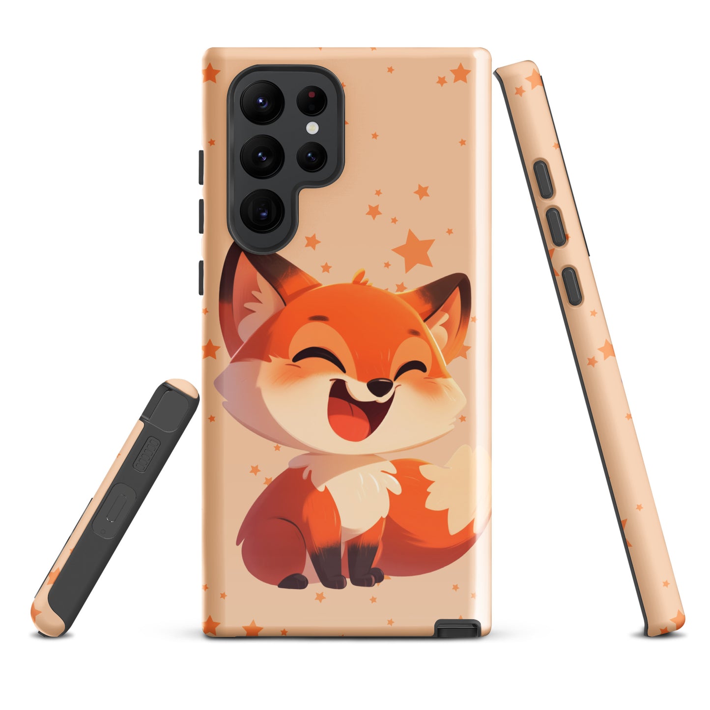 Coque rigide dessin animé renard roux pour Samsung®