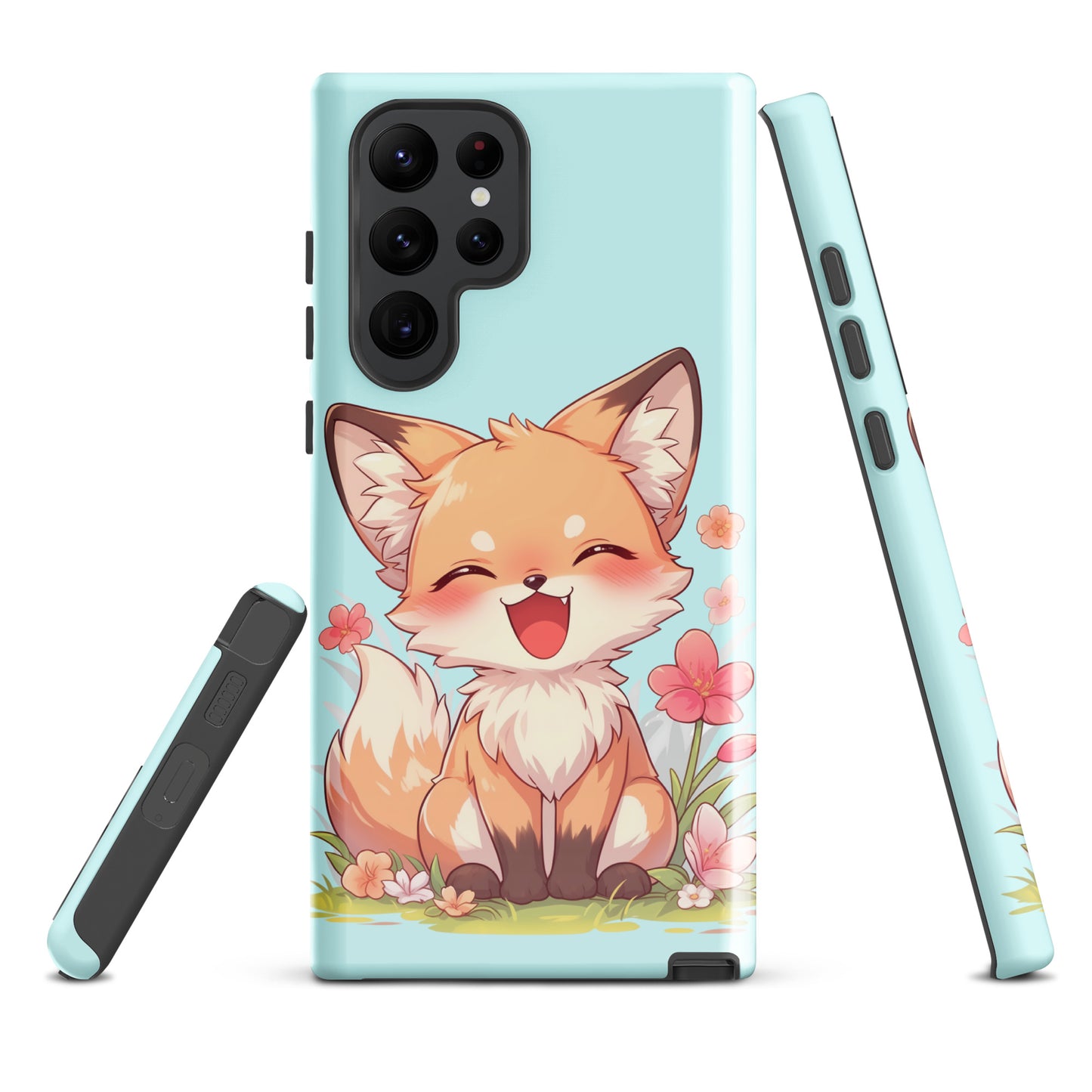 Mignon renard roux souriant Coque rigide pour Samsung®