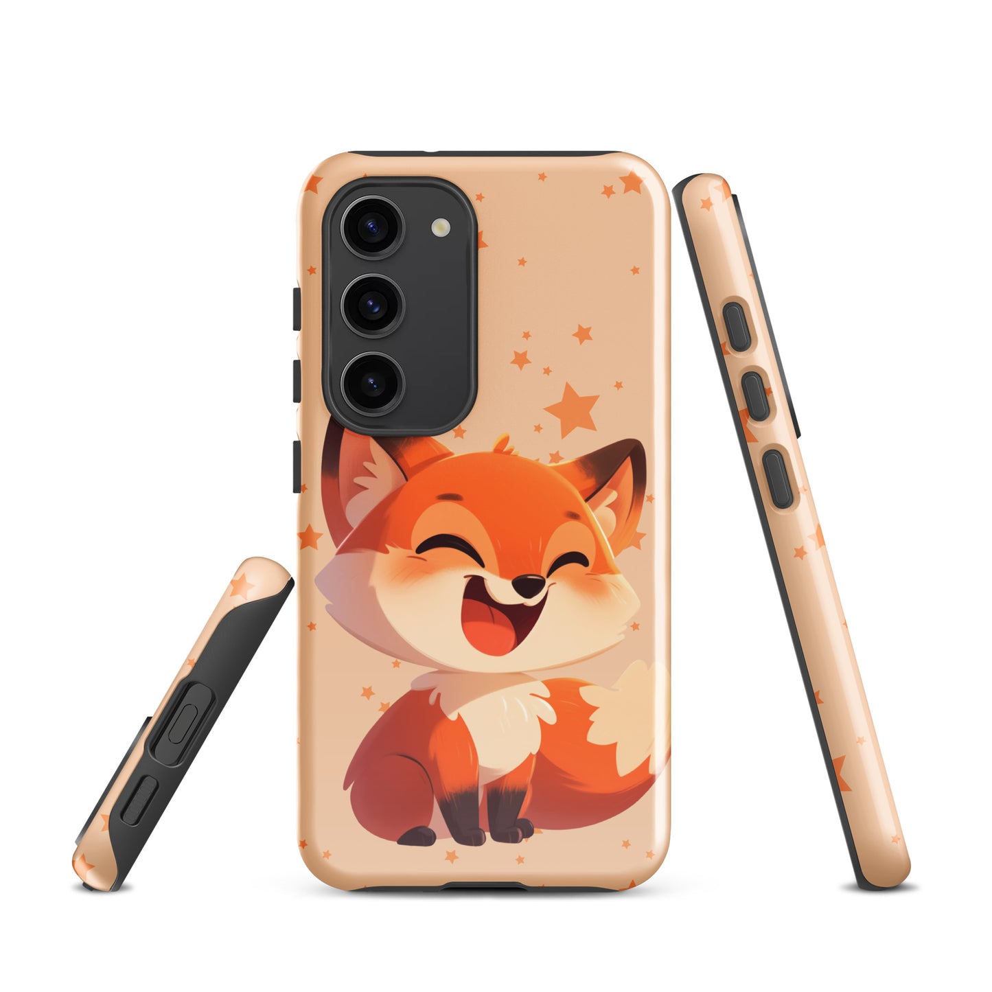 Coque rigide dessin animé renard roux pour Samsung®