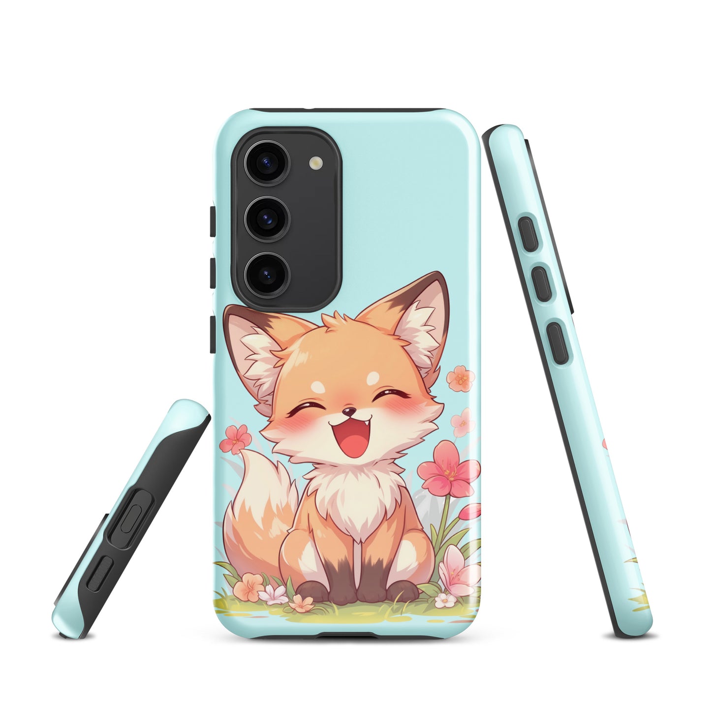 Mignon renard roux souriant Coque rigide pour Samsung®