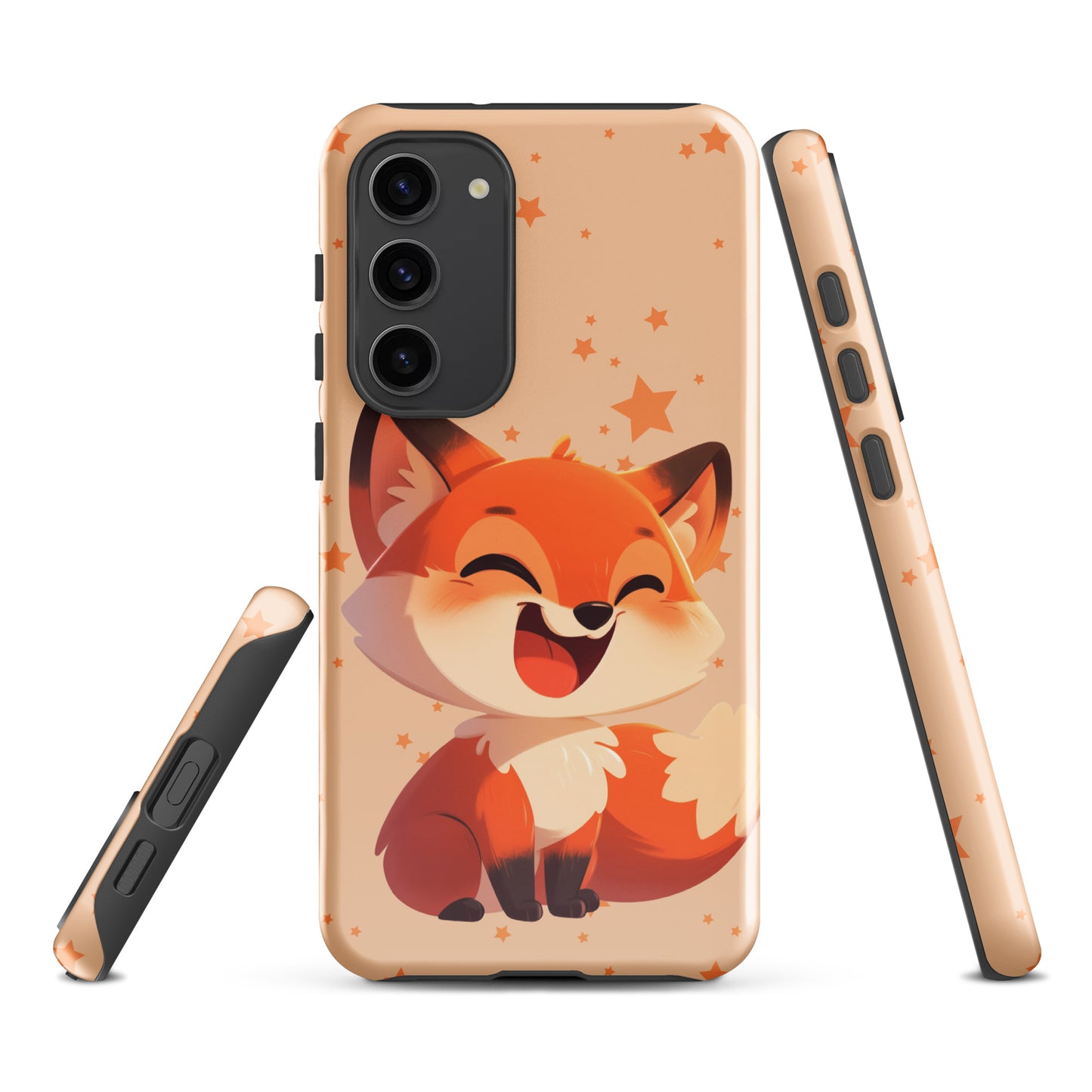 Coque rigide dessin animé renard roux pour Samsung®