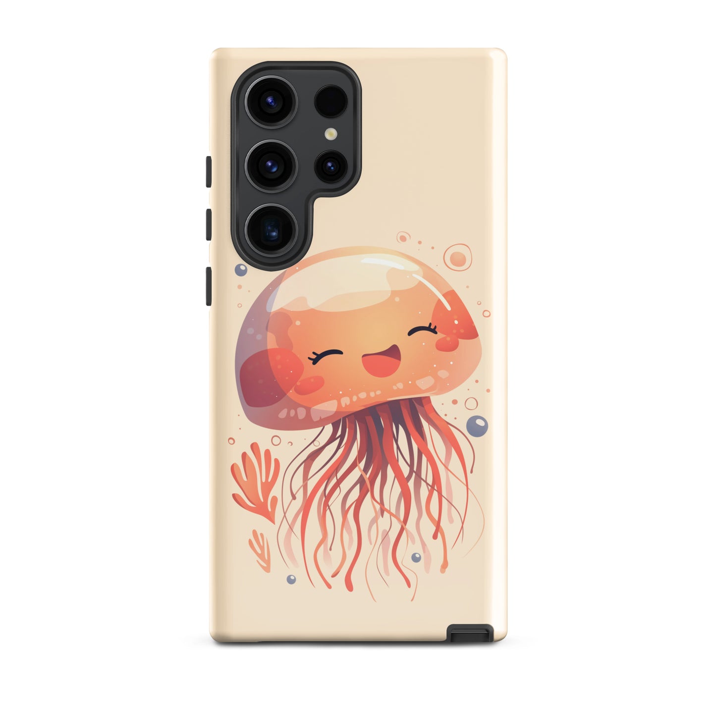 Coque rigide méduse souriante kawaii pour Samsung®