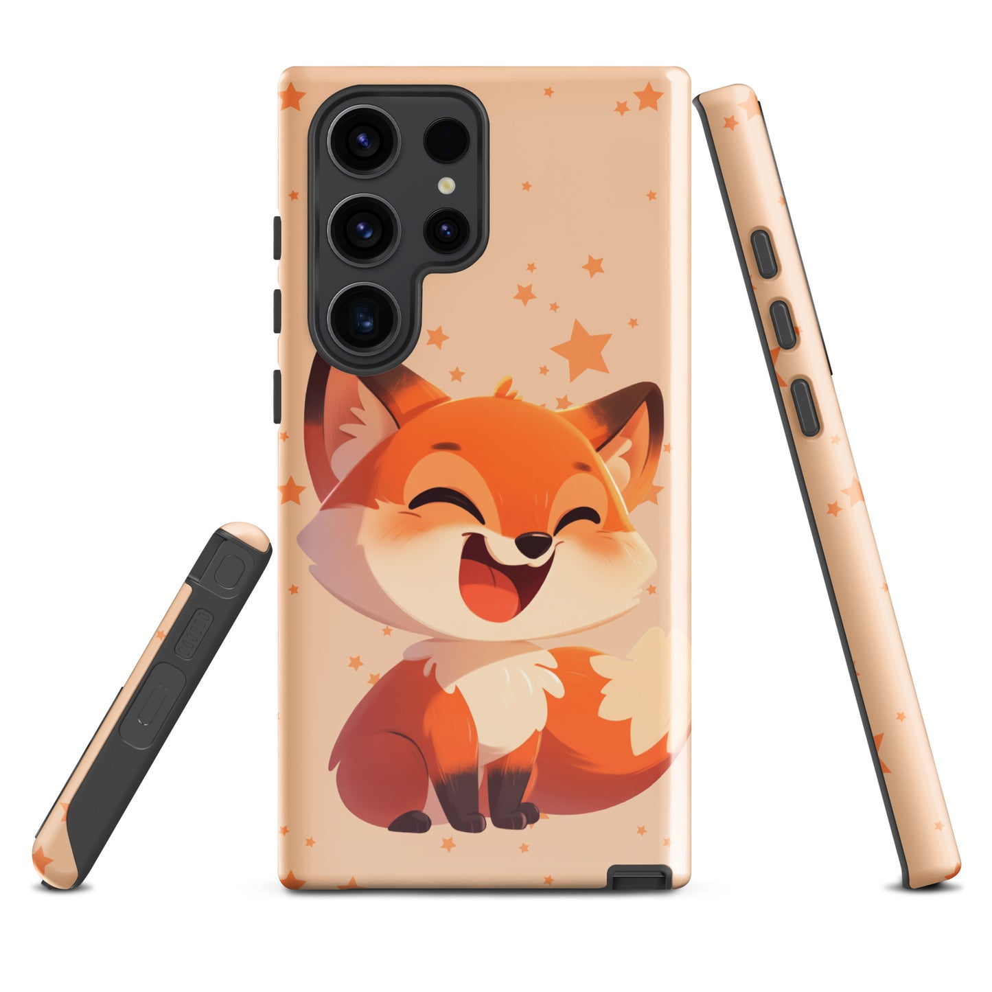 Coque rigide dessin animé renard roux pour Samsung®