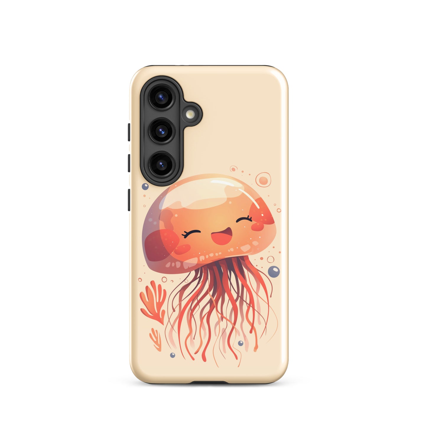 Coque rigide méduse souriante kawaii pour Samsung®