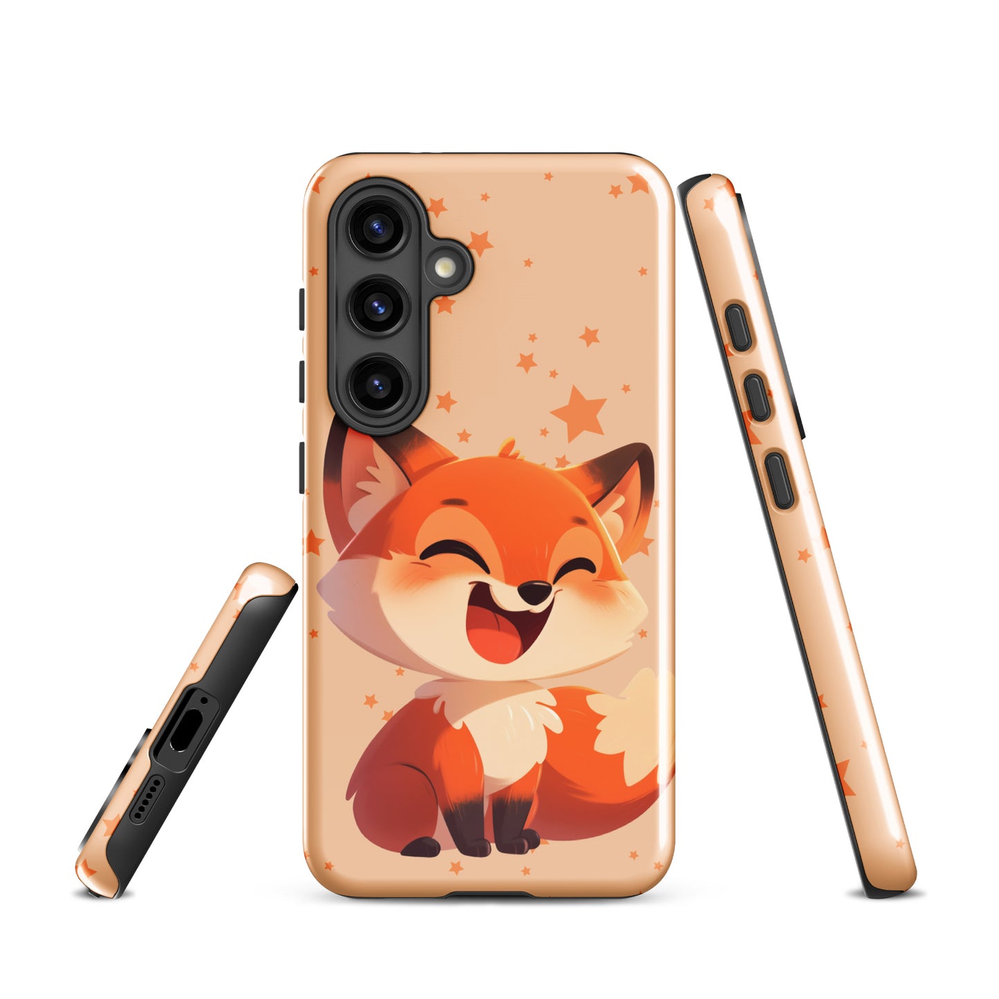 Coque rigide dessin animé renard roux pour Samsung®